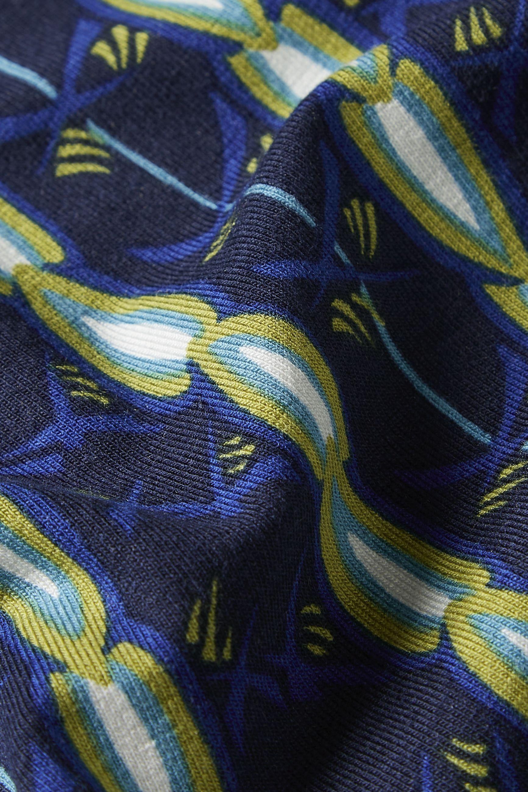 Border Palazzo Pants Saba in Sapphire Blue