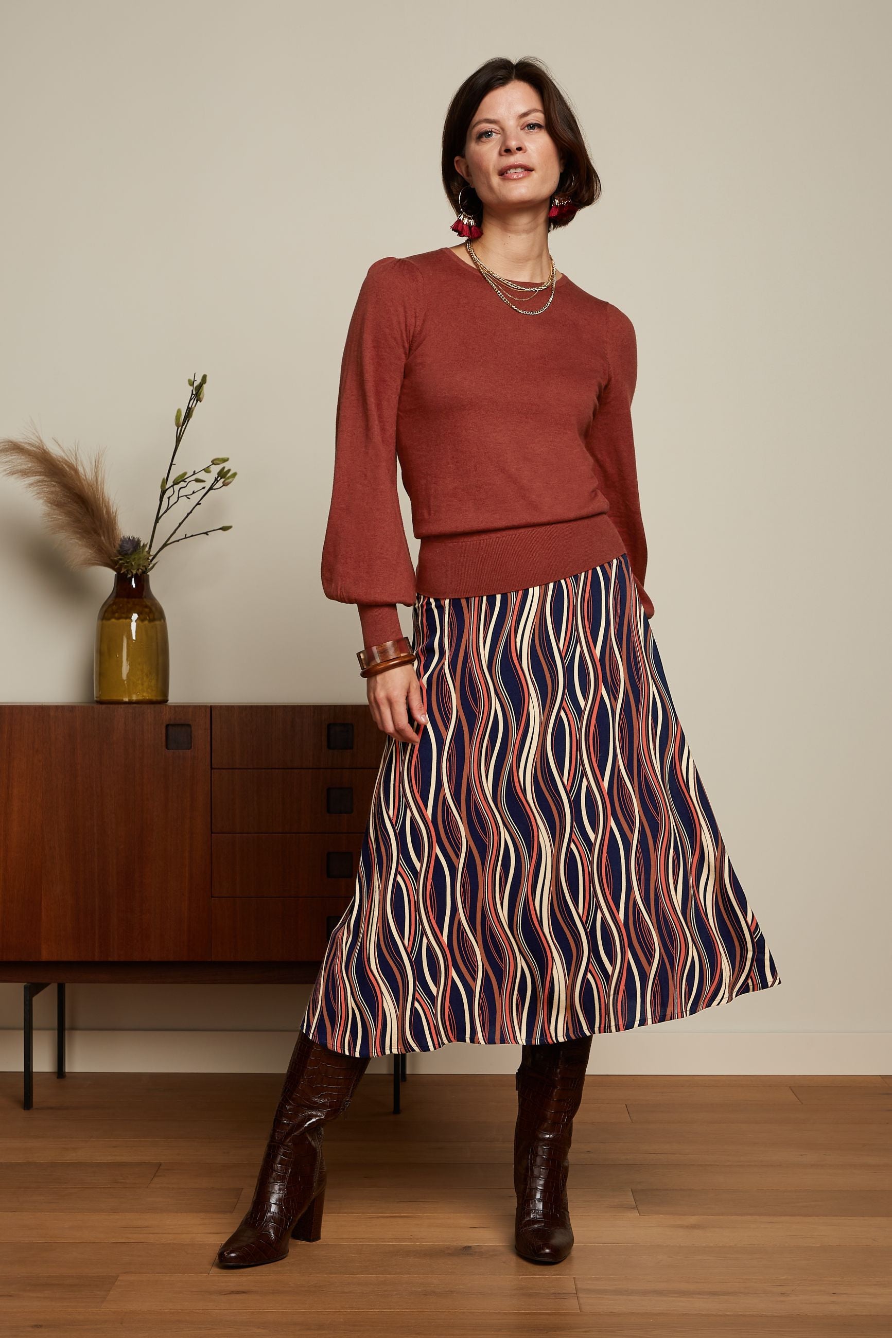 Juno Midi Skirt Merrill