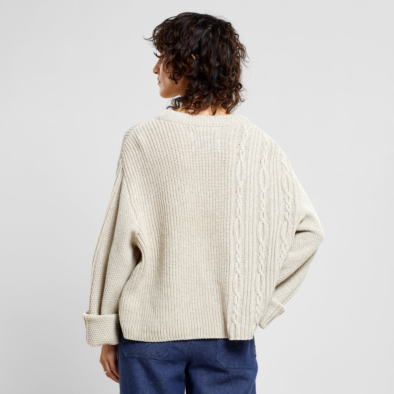 Sweater Limboda in Pearl White
