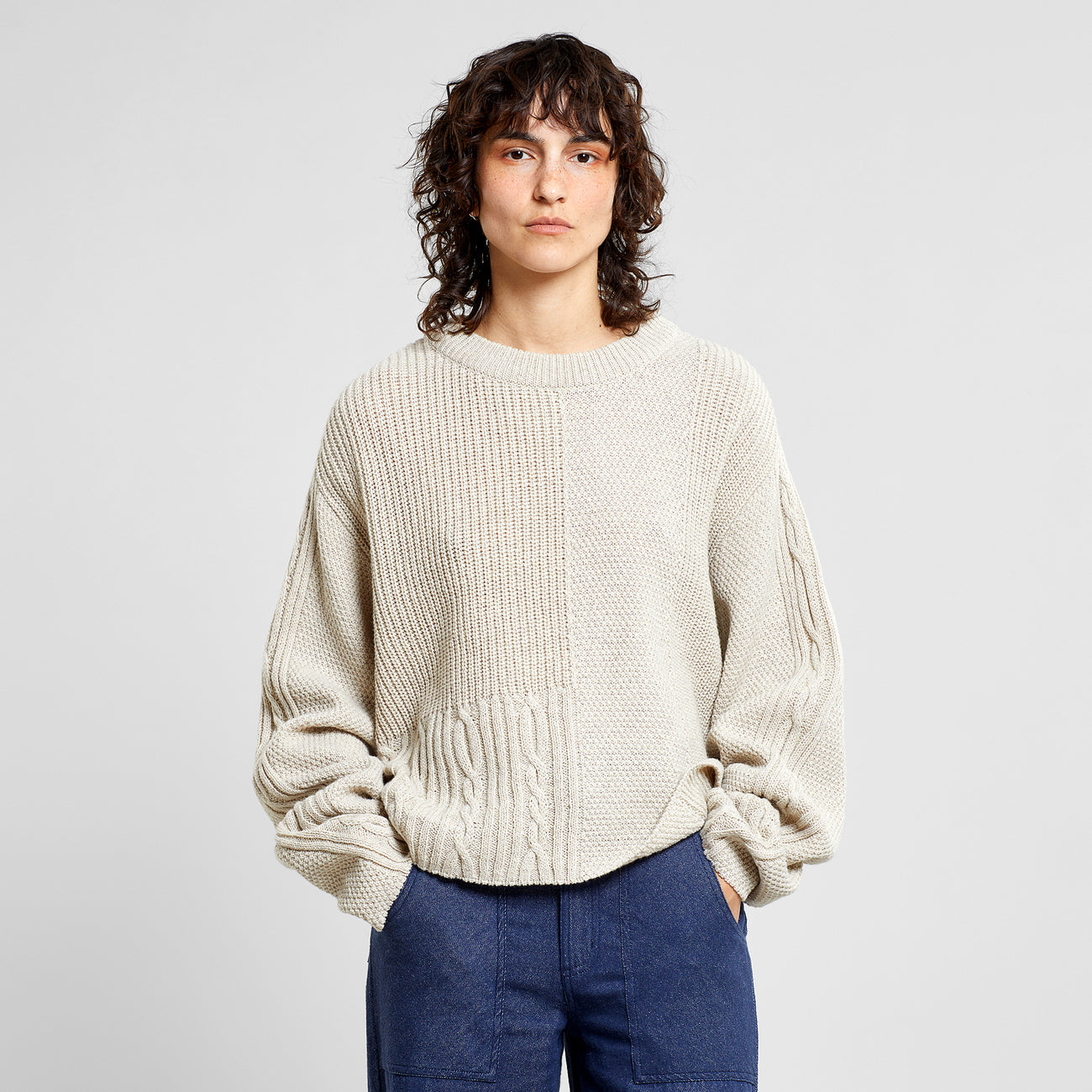 Sweater Limboda in Pearl White