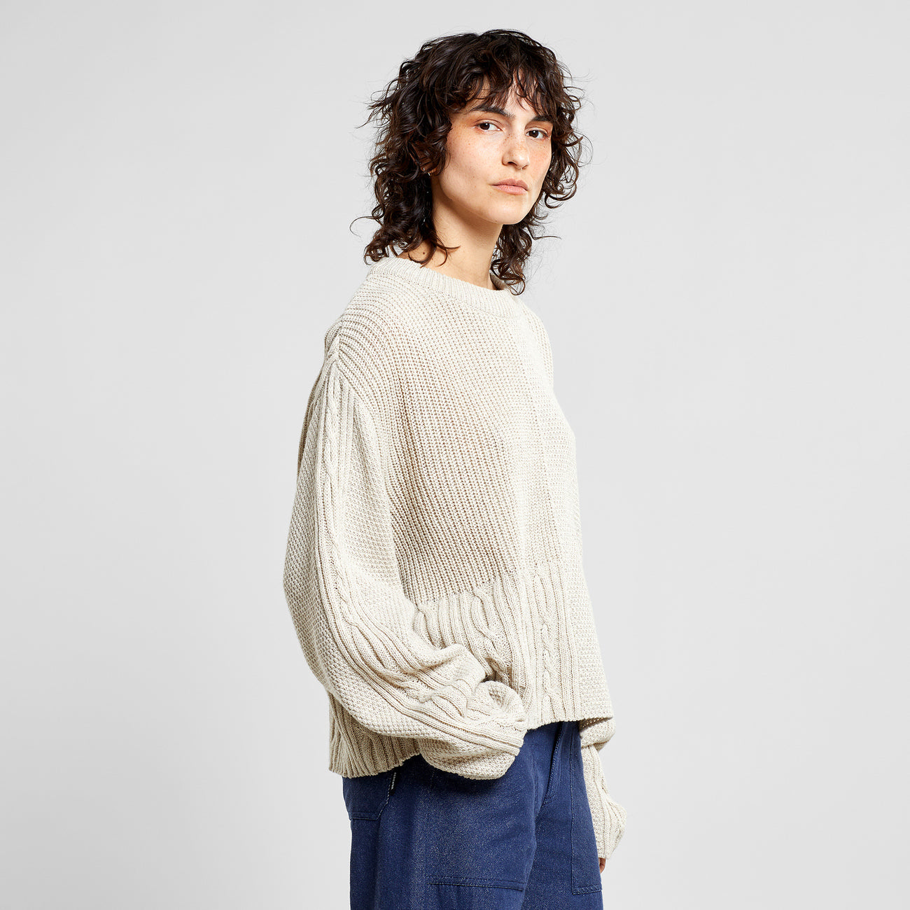 Sweater Limboda in Pearl White