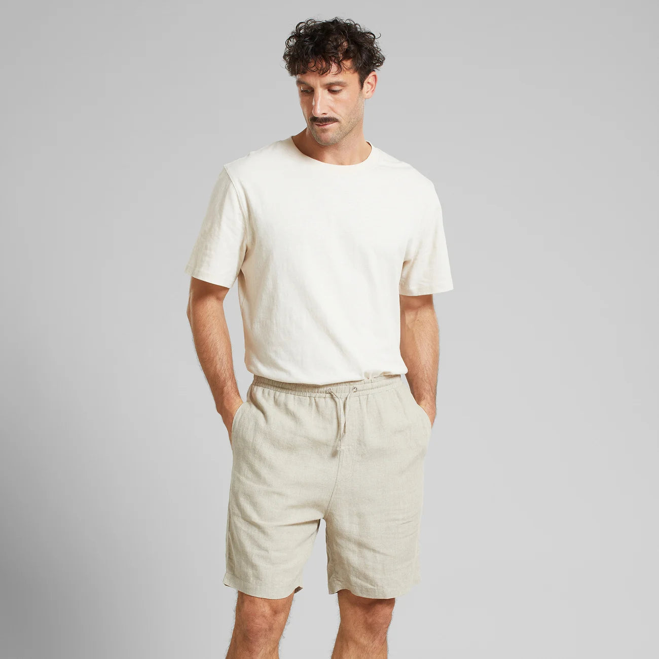 SHORTS VEJLE LINEN ECRU
