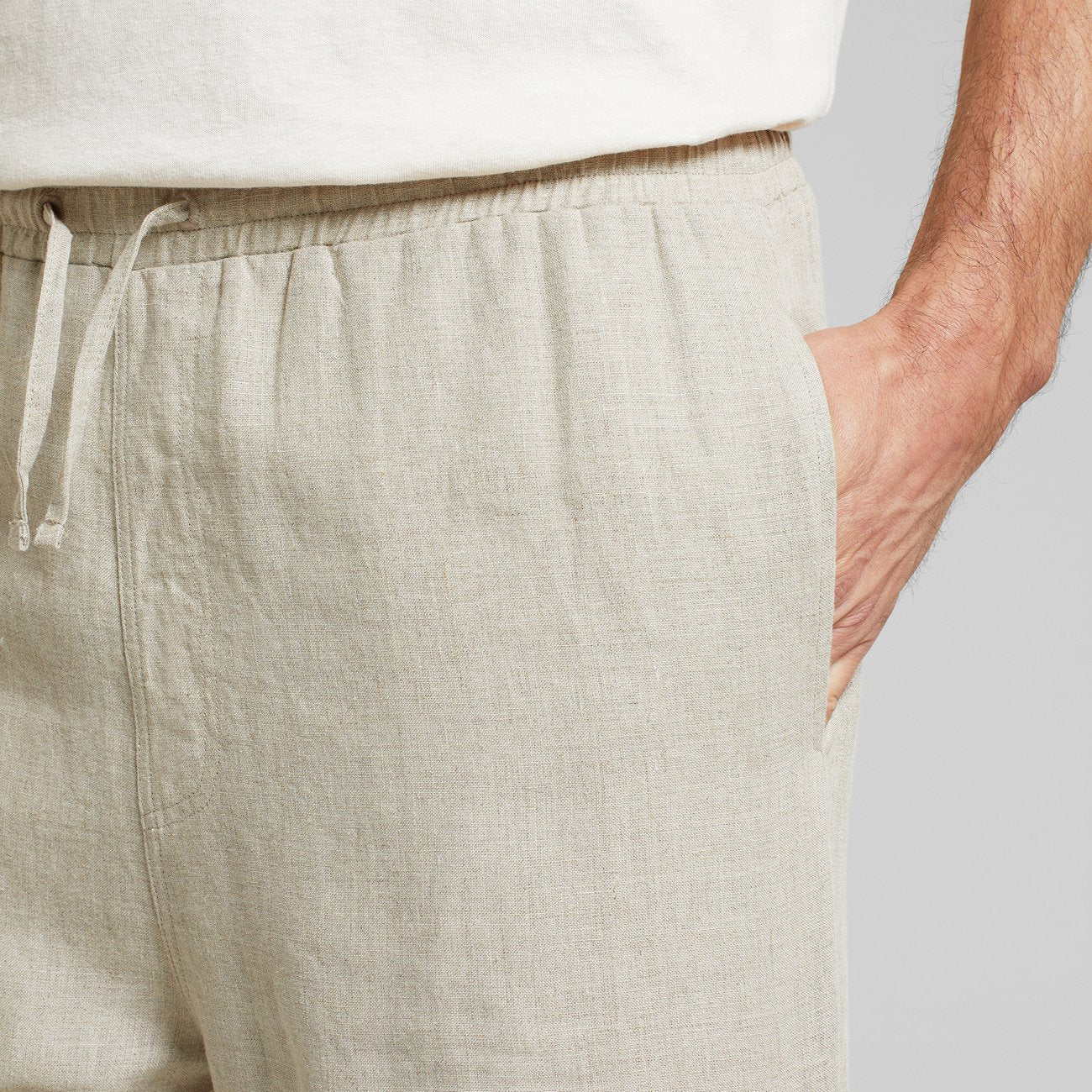 SHORTS VEJLE LINEN ECRU