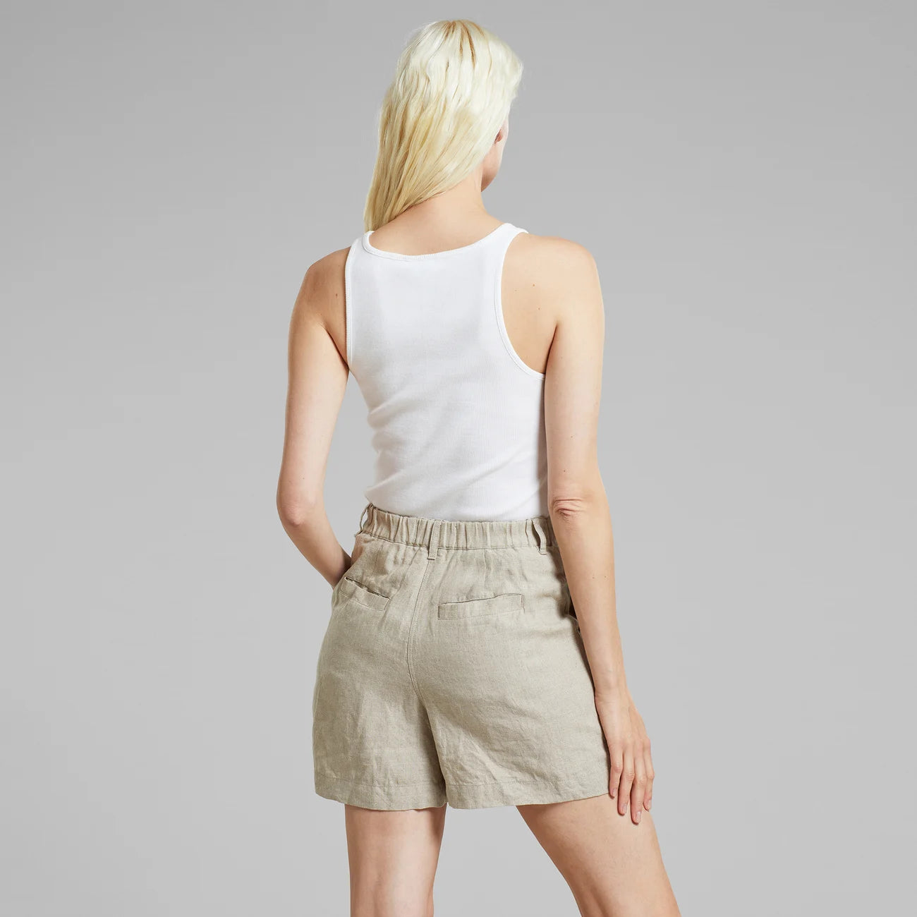 SHORTS DJUPVIK LINEN ECRU