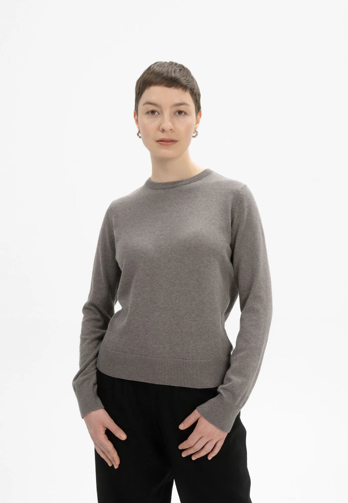 Damen Feinstrick Pullover bear melange Style DHANA