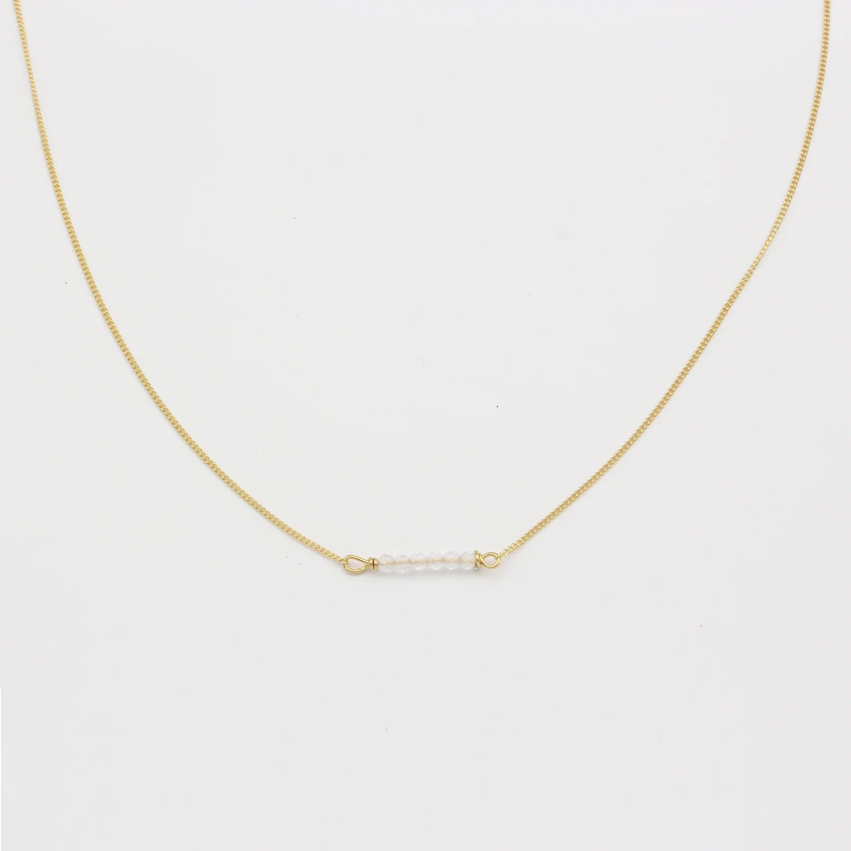 Kette Fine Pearls White vergoldet