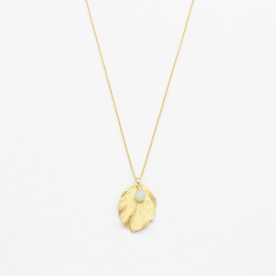 Kette "Hazel Leaf " vergoldet