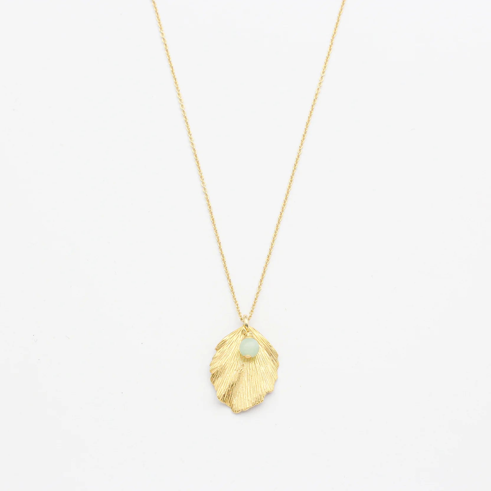 Kette "Hazel Leaf " vergoldet
