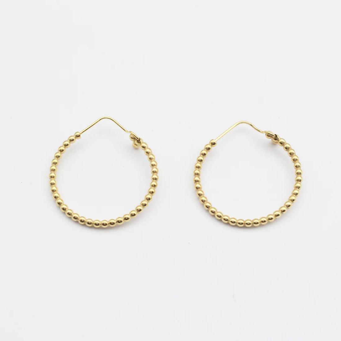 Kreole "Medium Pearls L" vergoldet