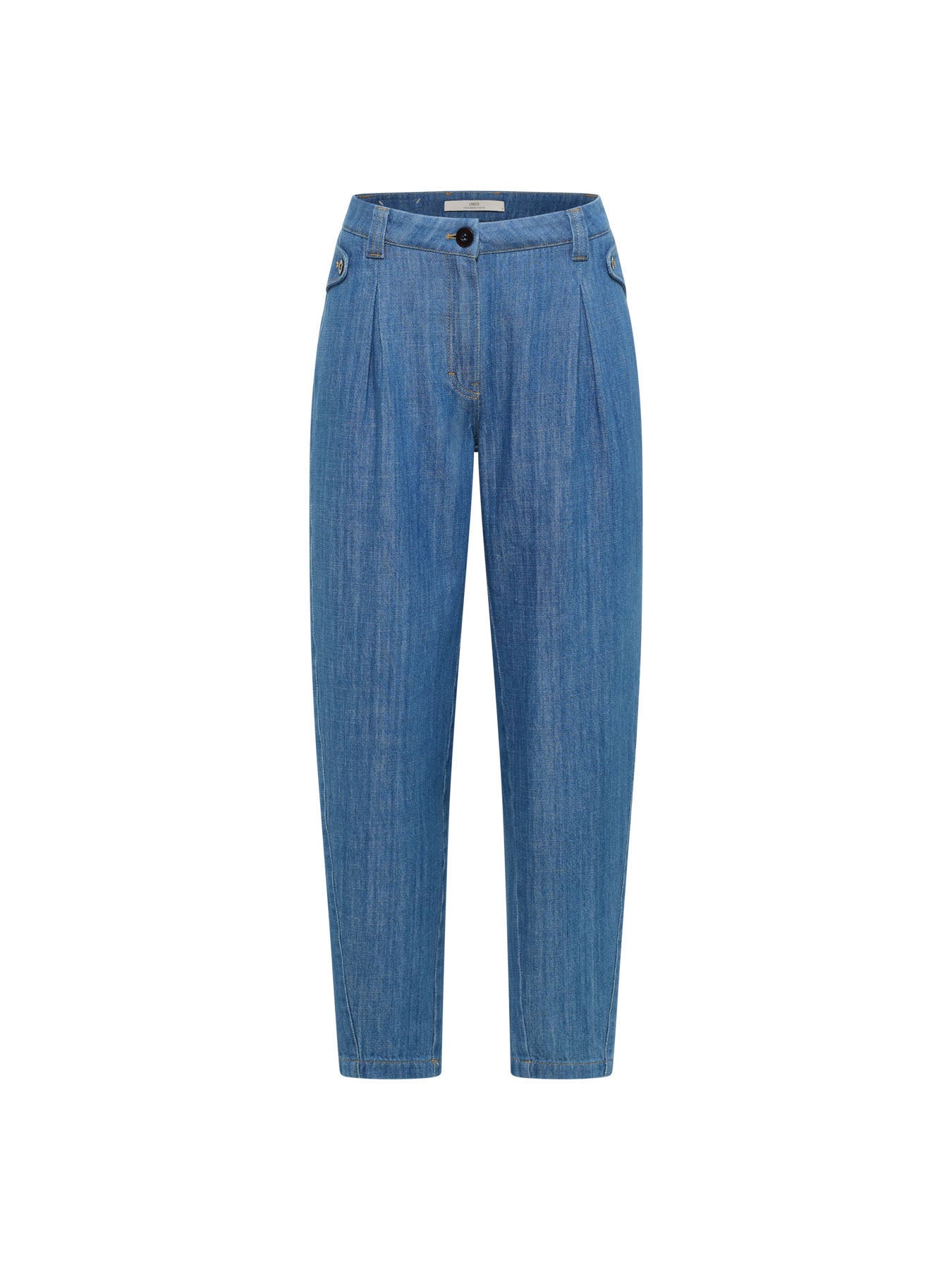 Jeans mit Bundfalte aus Bio-Baumwolle (GOTS)
