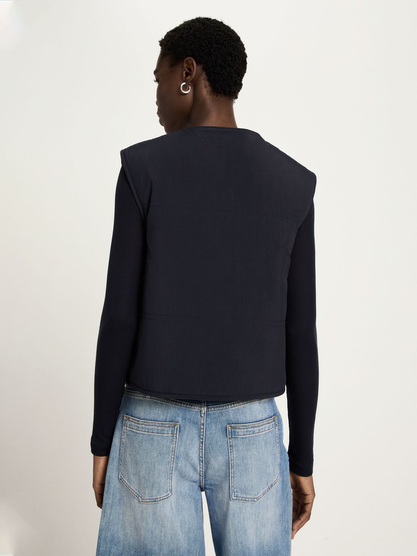 Wende-Weste aus recyceltem Polyamid mit Teddy-Futter