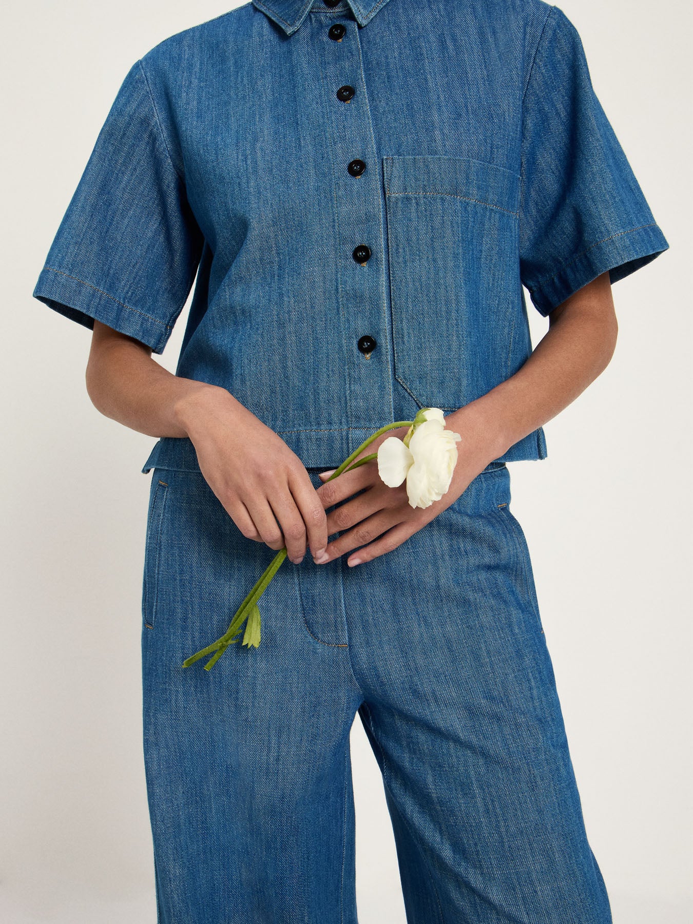 Jeansshirt aus Bio-Baumwolle – GOTS zertifiziert