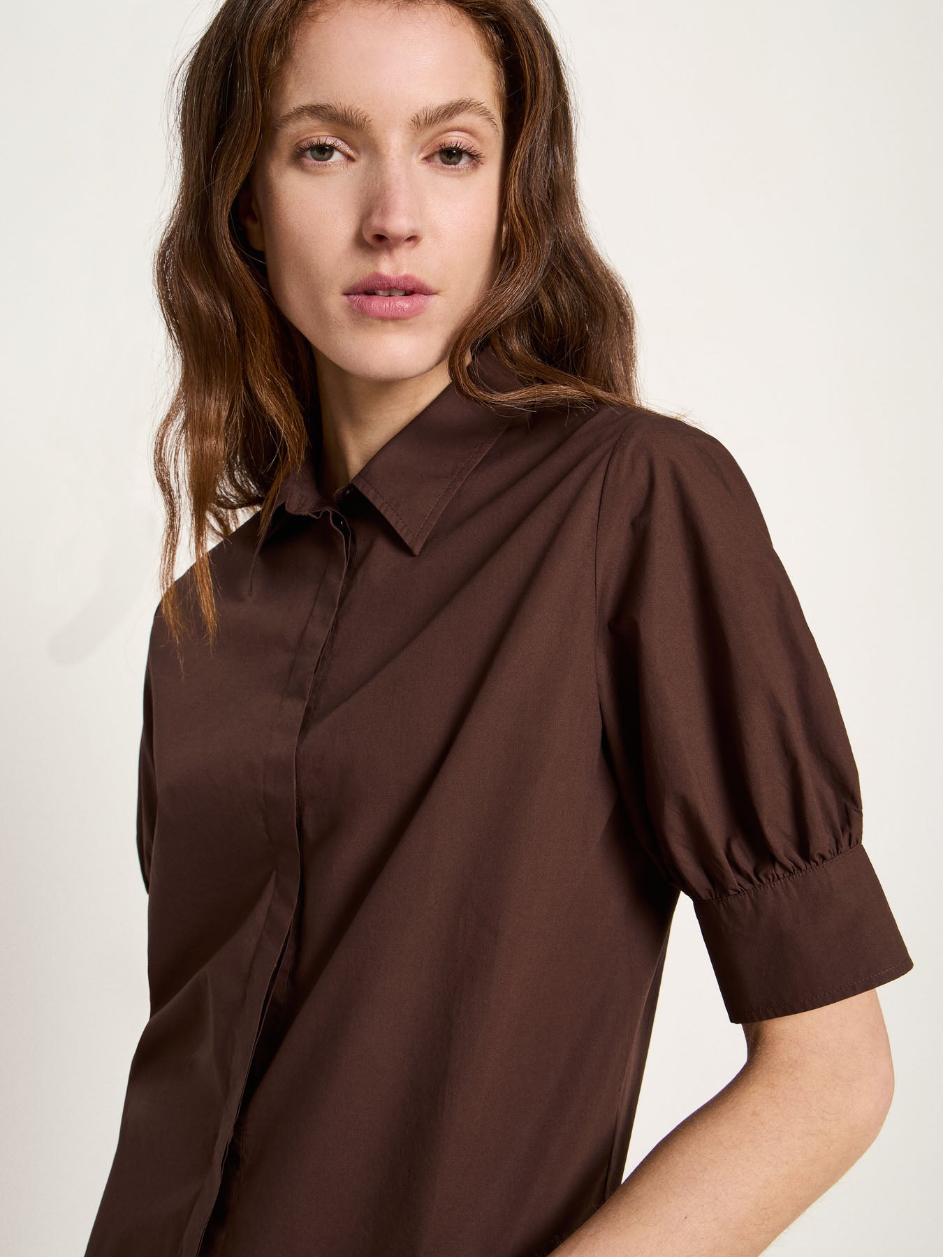 Bluse mit Puffärmeln aus Bio-Baumwolle (GOTS)