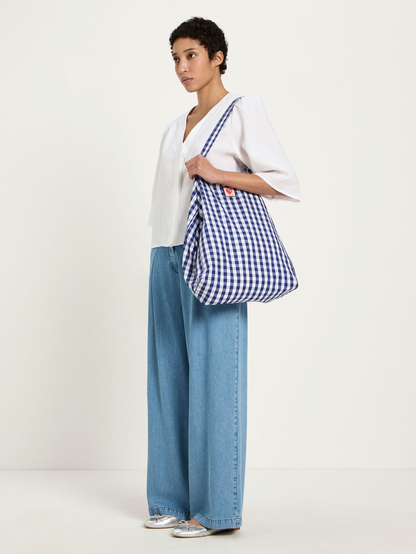 3/4-Arm-Bluse aus 100% Bio-Leinen – GOTS-zertifiziert