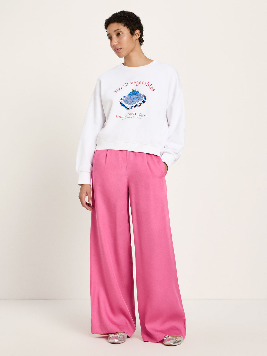 Statement-Sweatshirt „Fresh Vegetables“