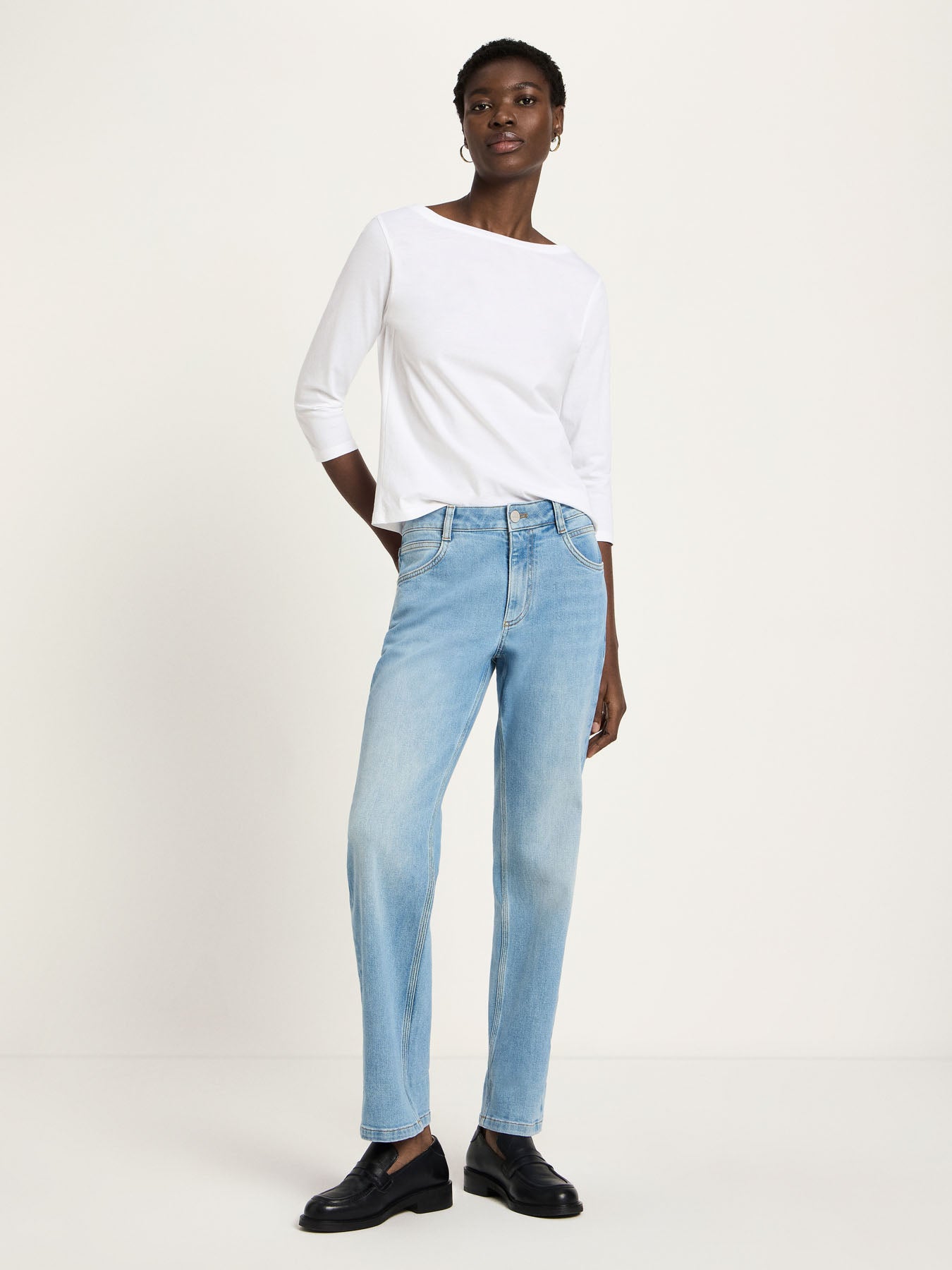 Jeans mit Aufschlag aus Bio-Baumwolle (GOTS)