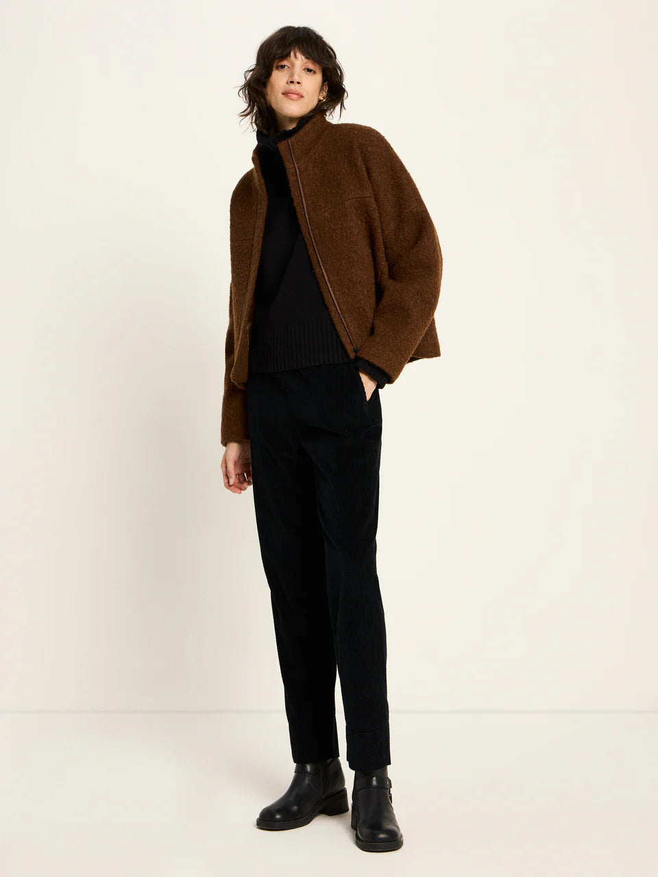 Boucle Jacke (GOTS) aus Bio-Schurwolle