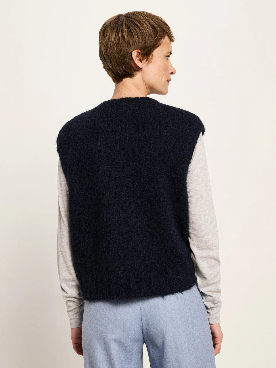 Pullunder aus Alpakawolle und Schurwolle