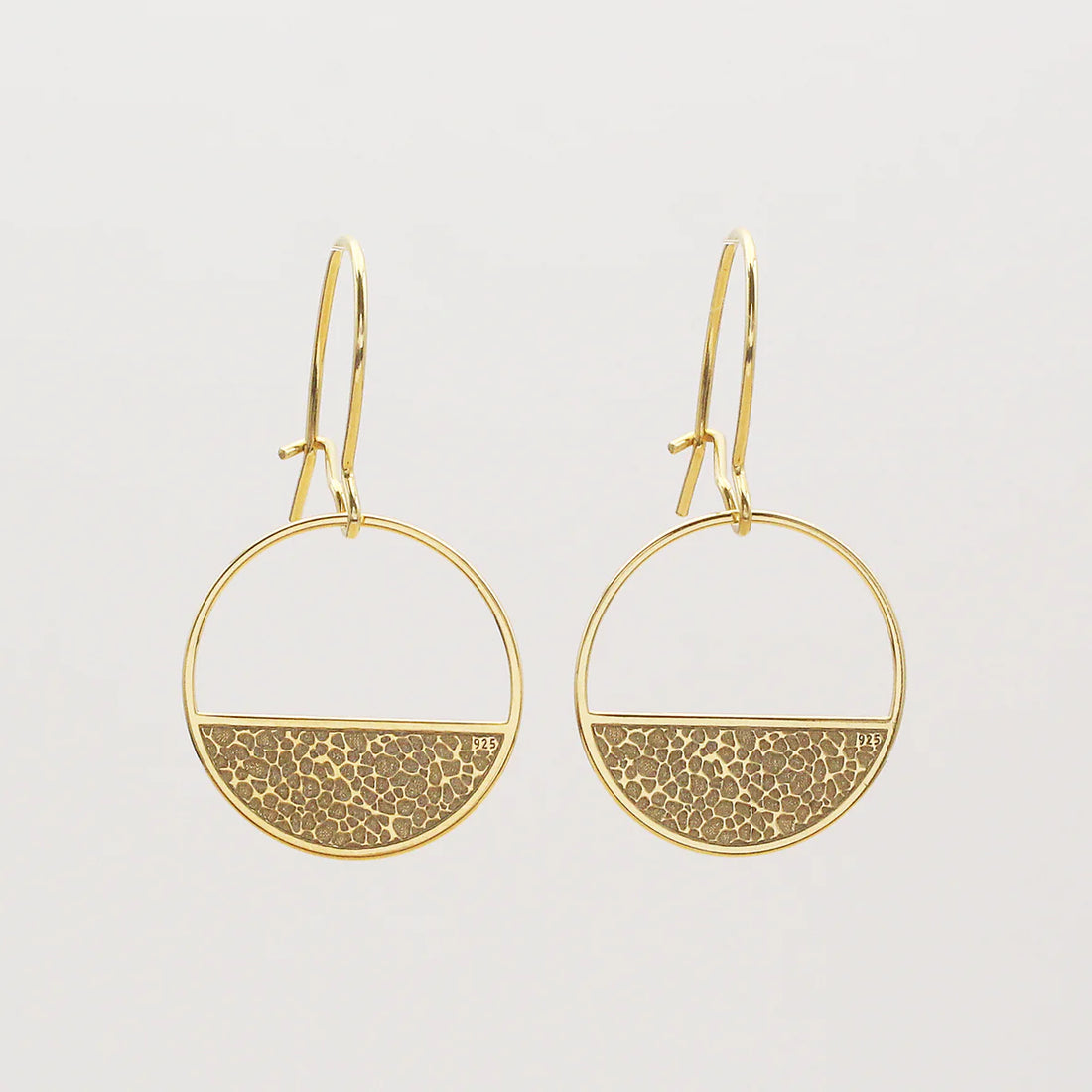 Ohrringe "Half Moon" vergoldet