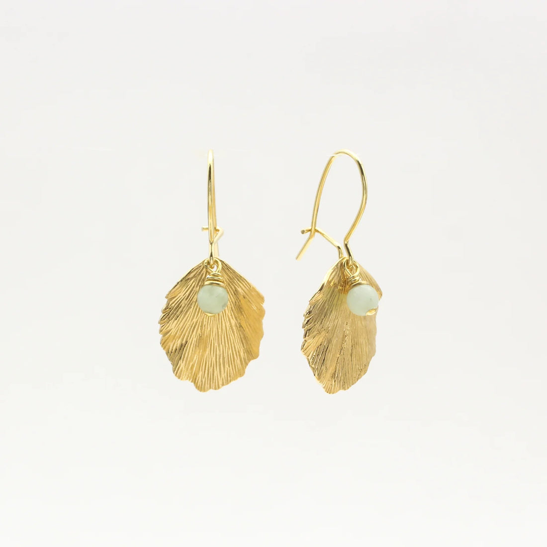 Ohrringe "Hazel Leaf" vergoldet