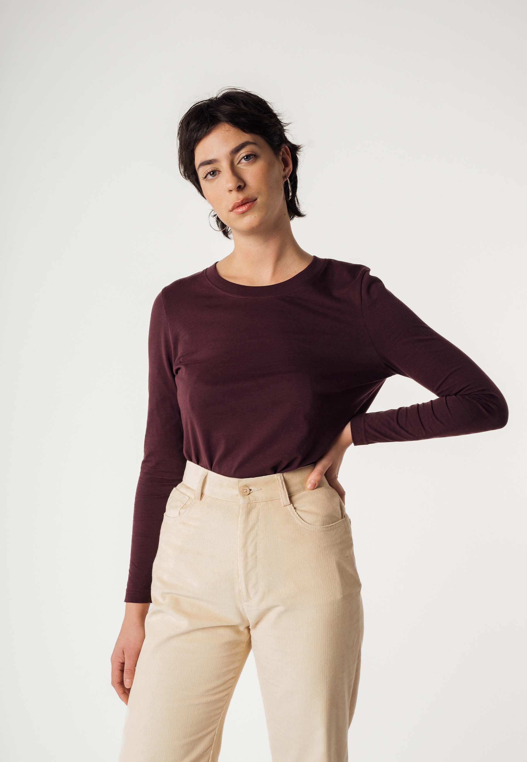 Basic Langarmshirt REENA