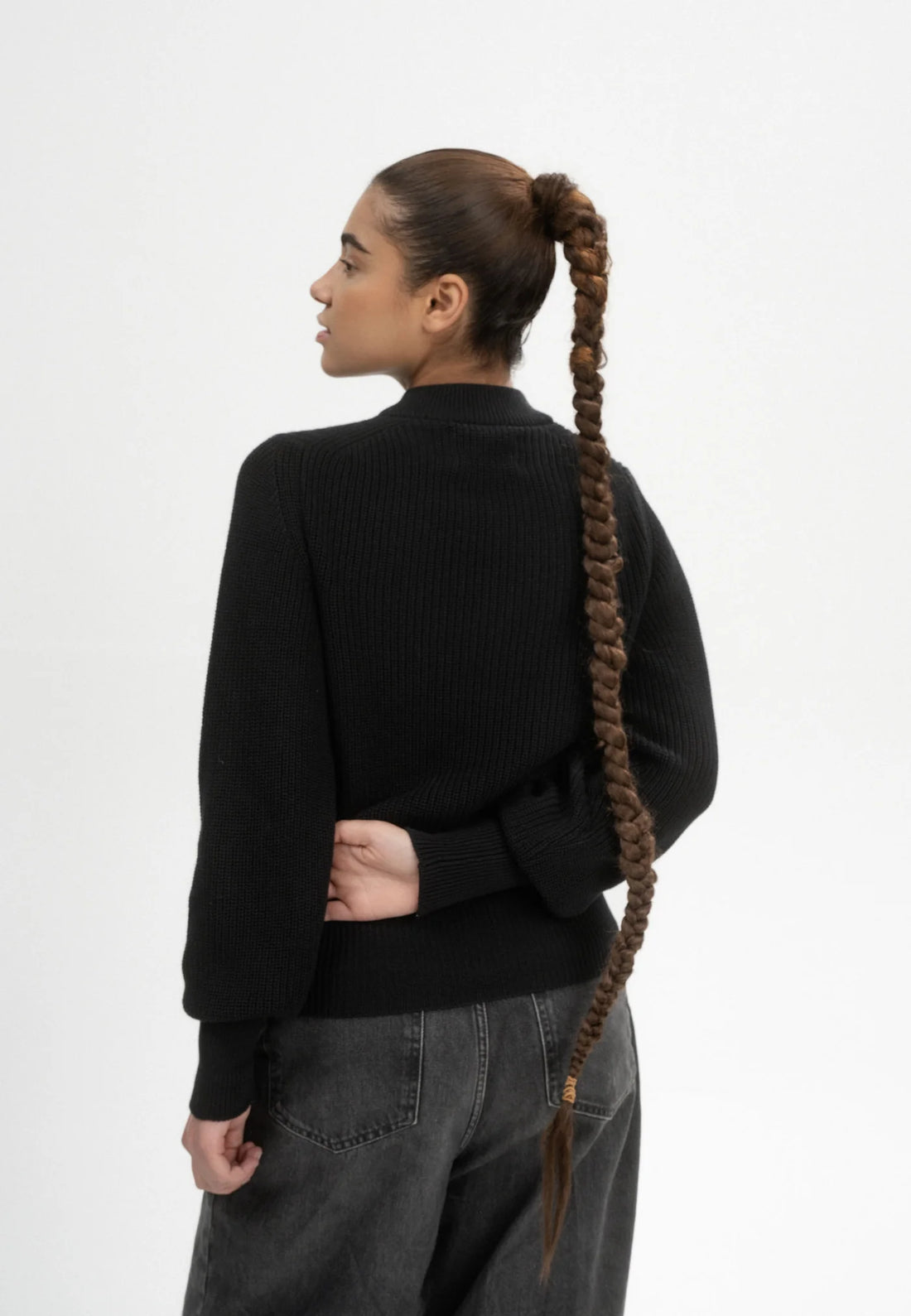 Strickpullover RIYA schwarz