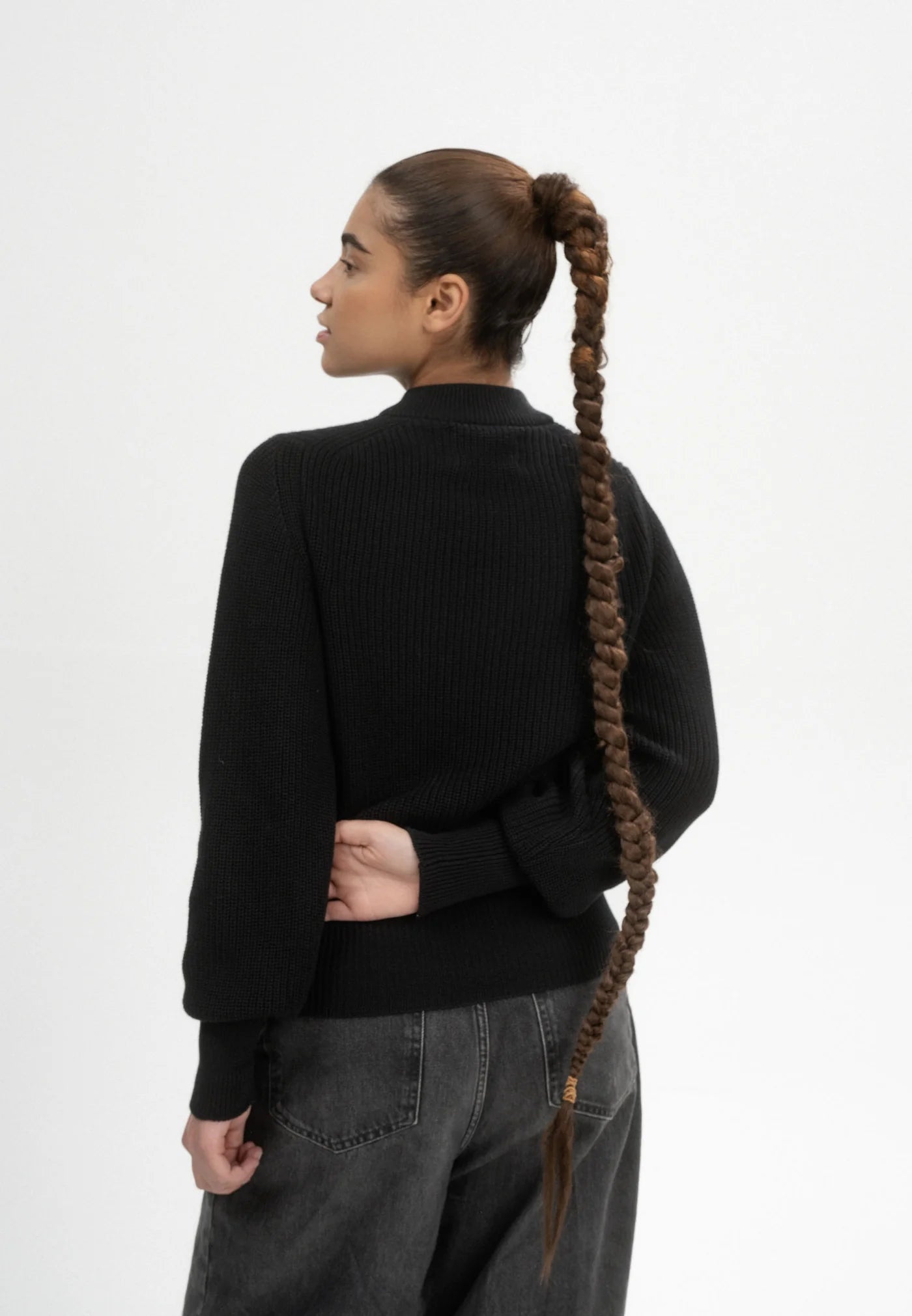 Strickpullover RIYA schwarz