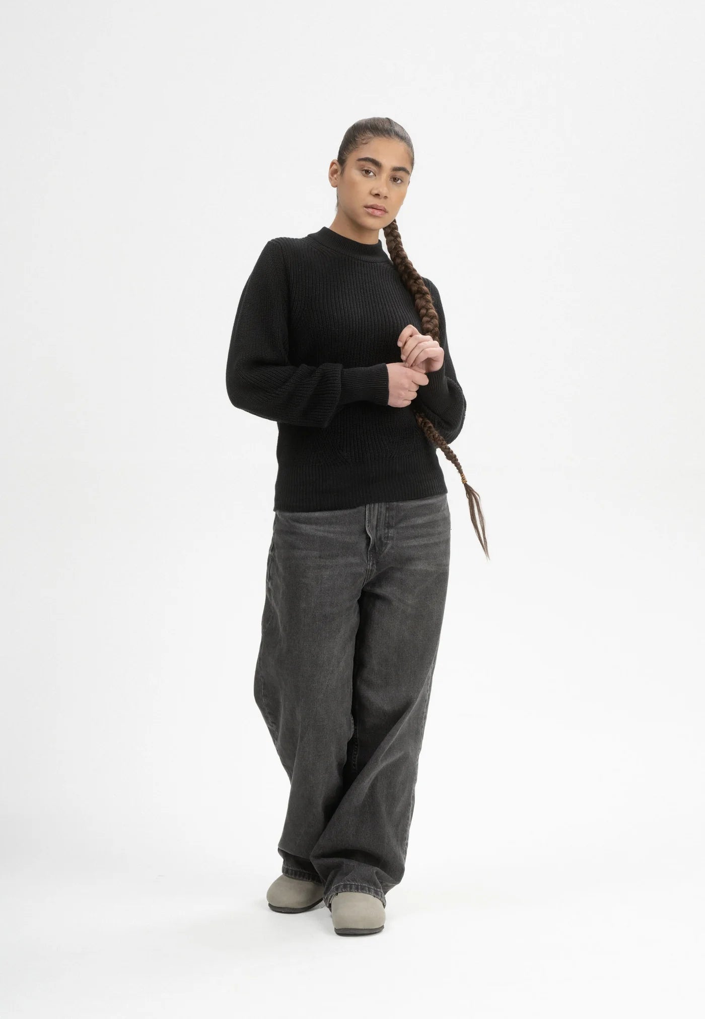 Strickpullover RIYA schwarz