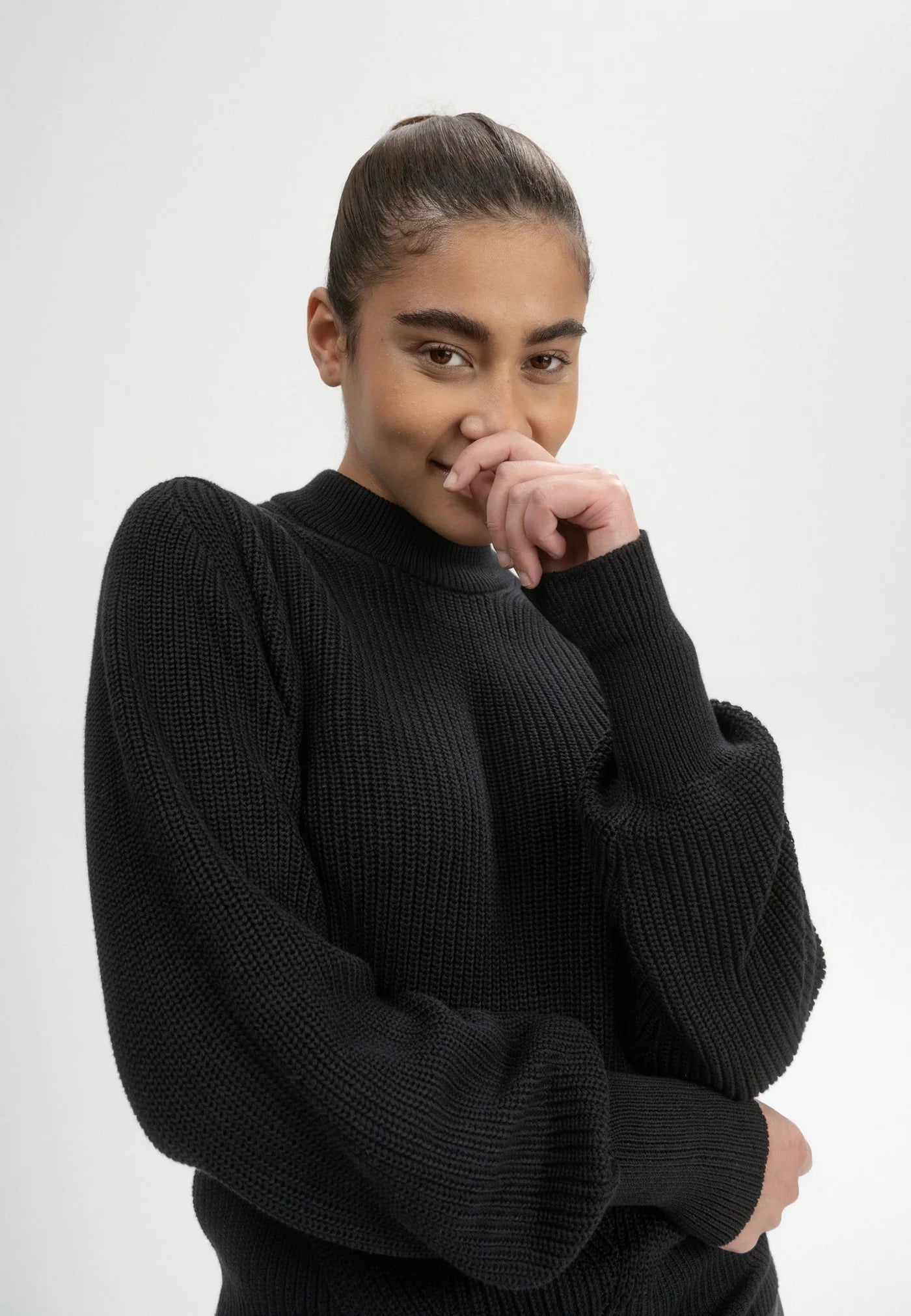 Strickpullover RIYA schwarz