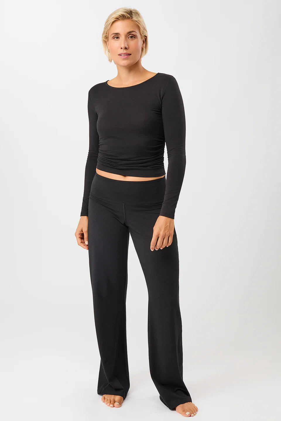 LONGSLEEVE SIDE RUFFLED