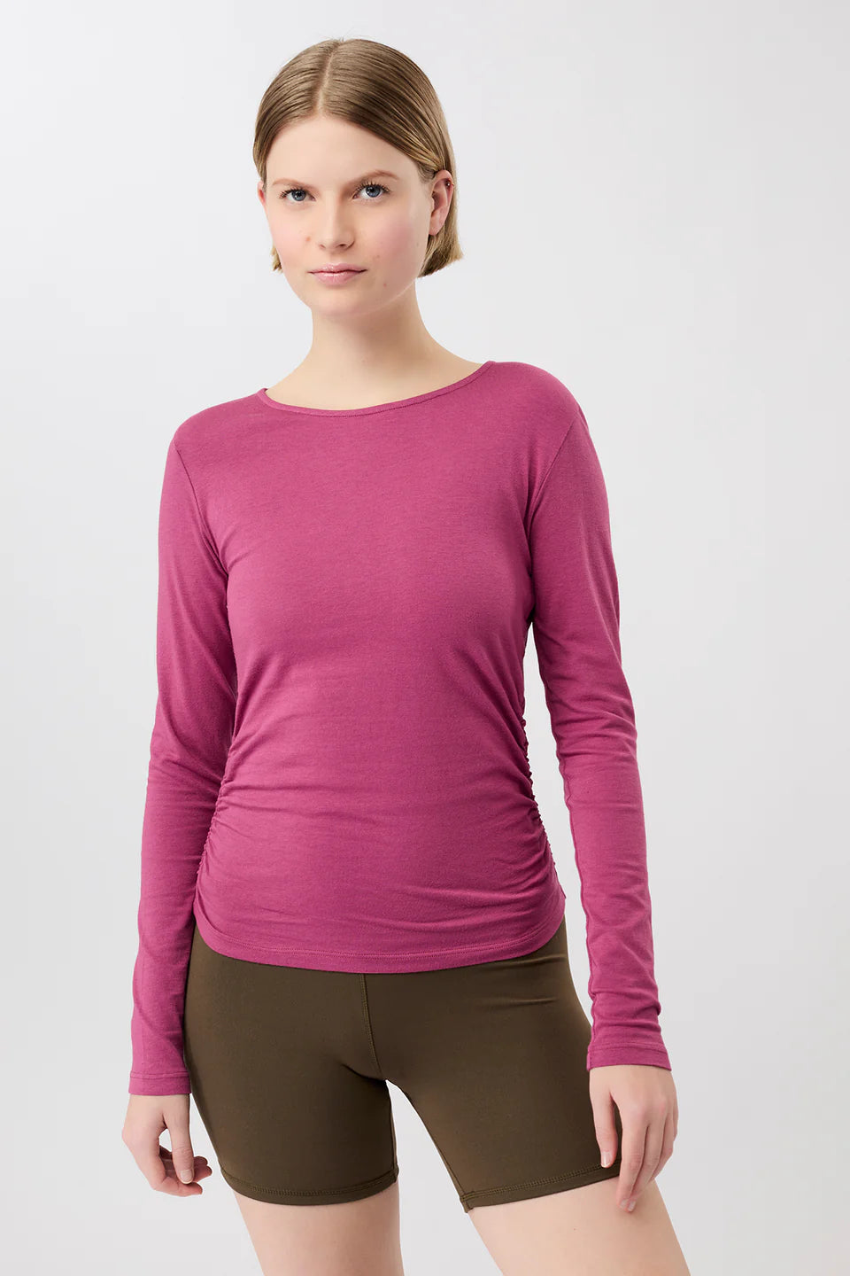 LONGSLEEVE SIDE RUFFLED
