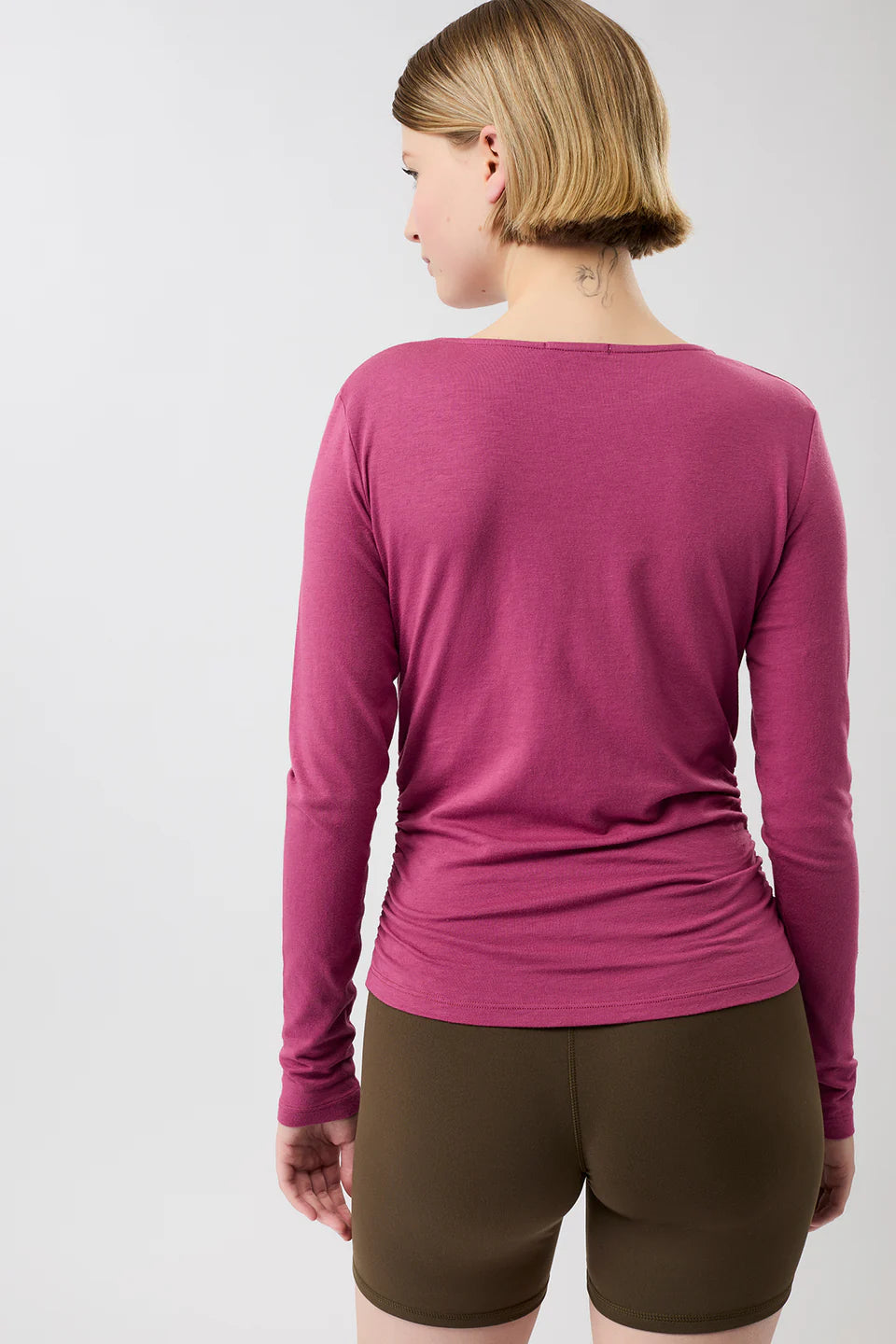 LONGSLEEVE SIDE RUFFLED