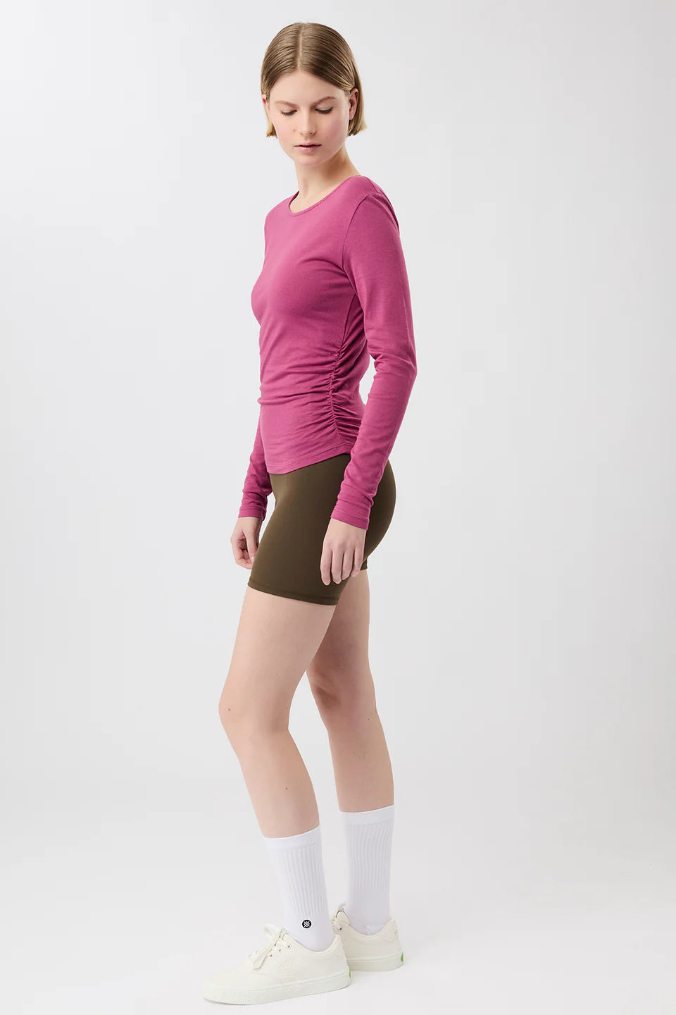 LONGSLEEVE SIDE RUFFLED