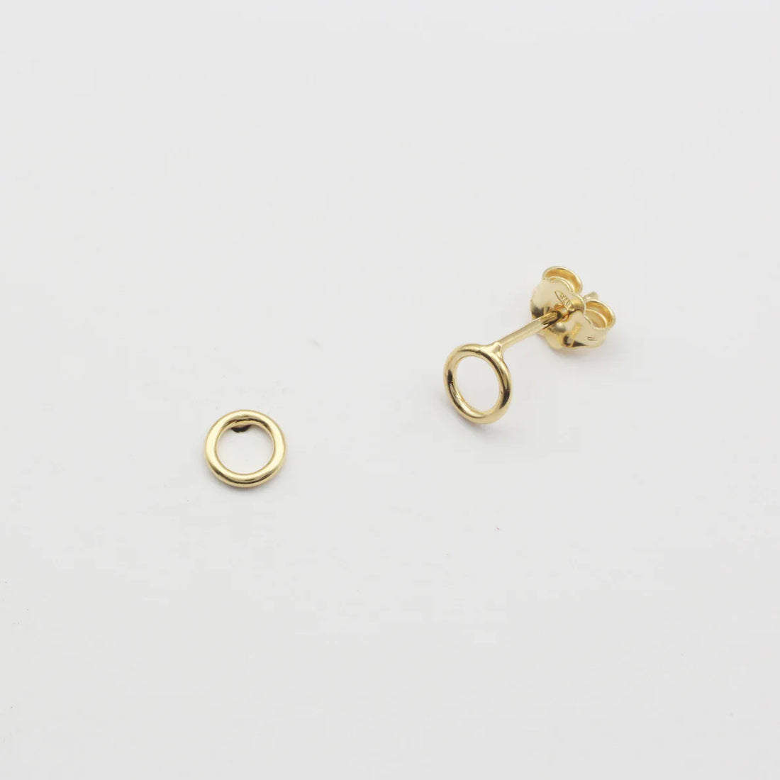 Stecker "Plain Circle" vergoldet