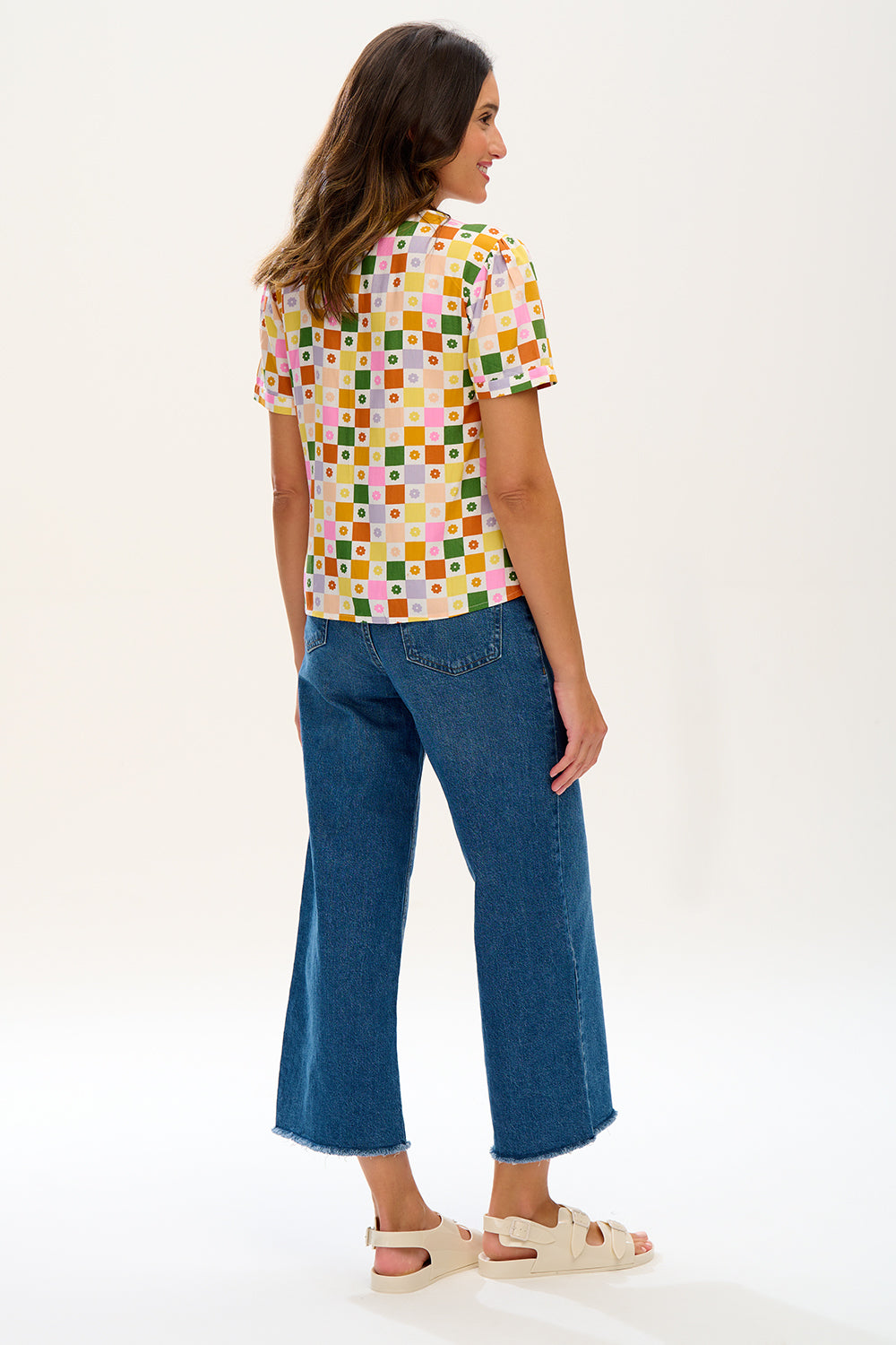Lockere Kurzarm-Bluse Viola
