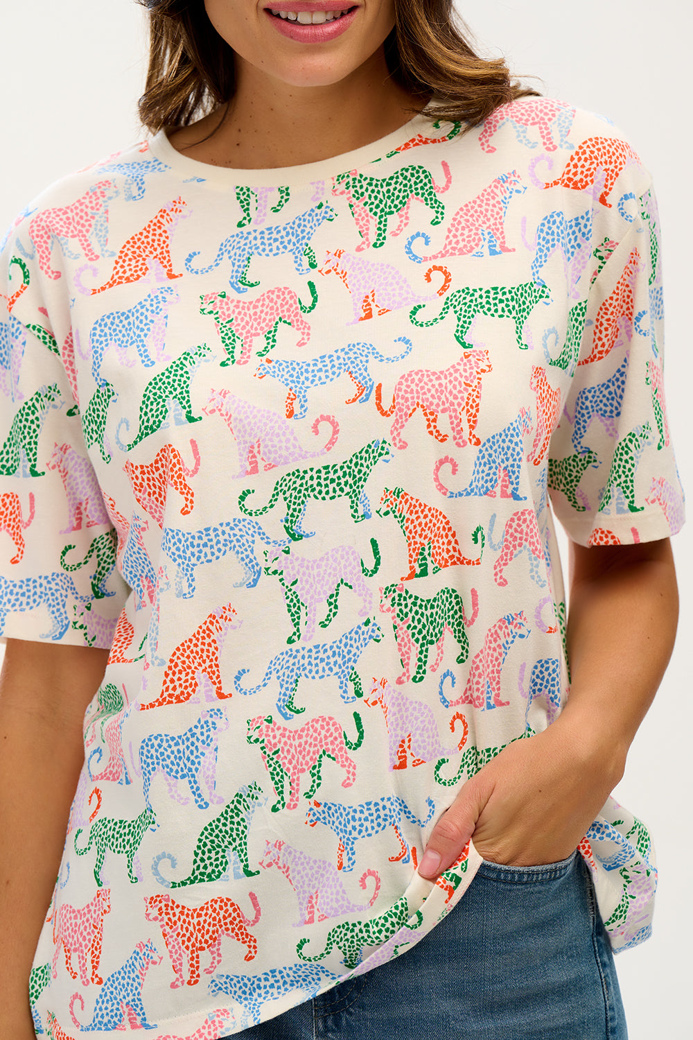 Locker geschnittenes T-Shirt Kinsley