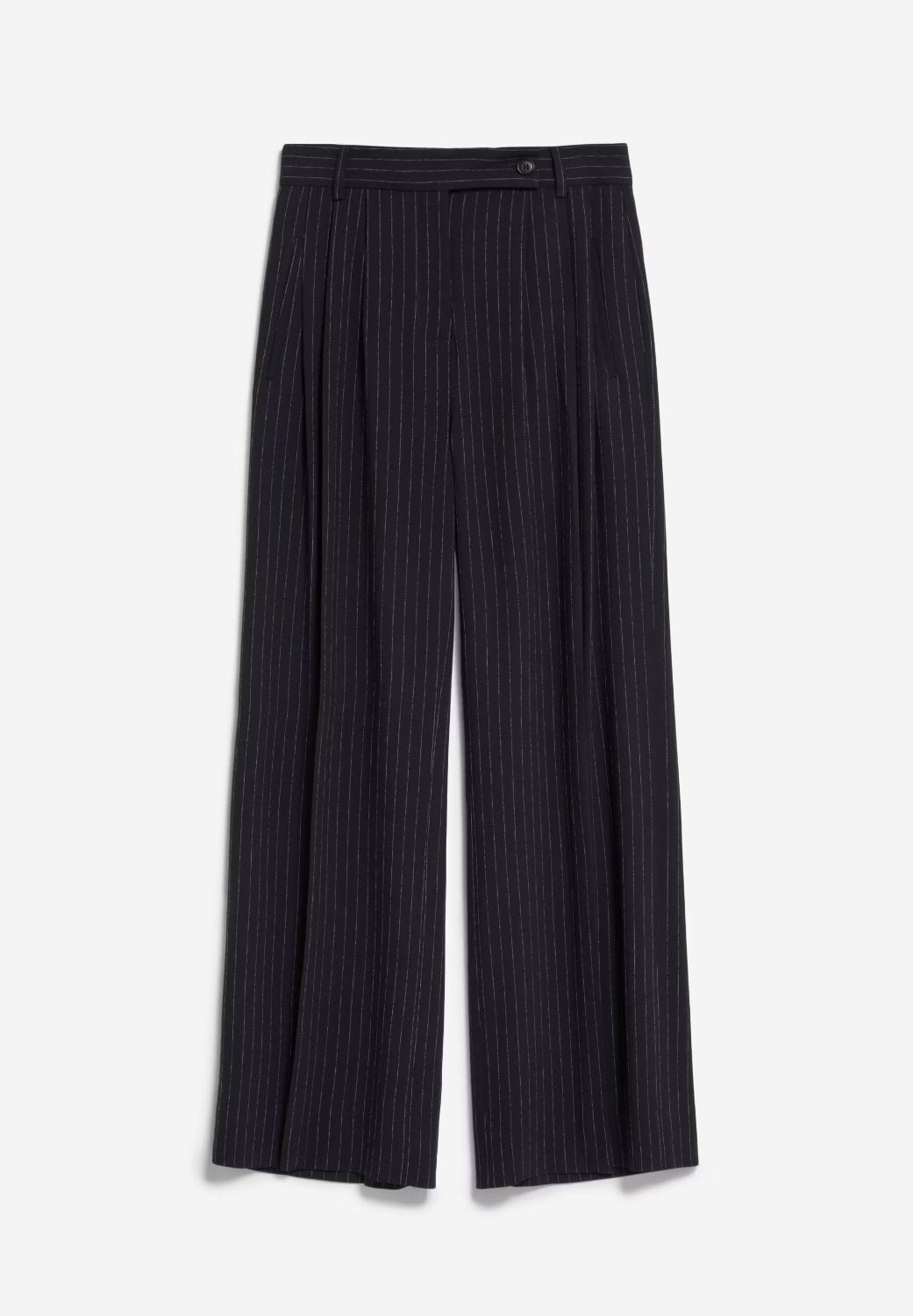 KAAYUA PINSTRIPE IN NIGHT SKY - WHITE – WEBHOSE AUS LENZING™ ECOVERO™ VISKOSE MIX