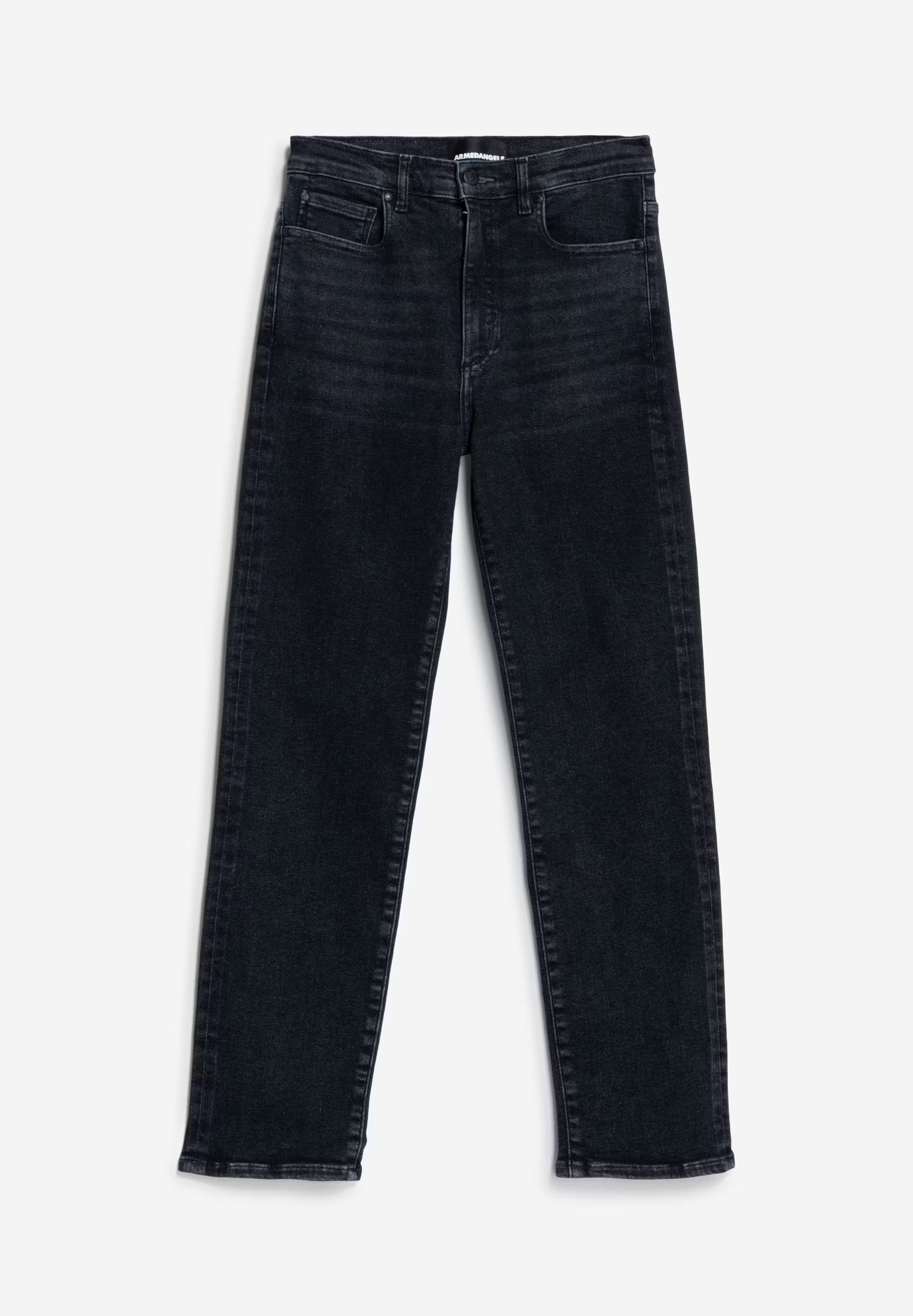 LEJAANI IN BLACKISH – JEANS STRAIGHT LEG HIGH WAIST ANKLE BIO-BAUMWOLL MIX X-STRETCH