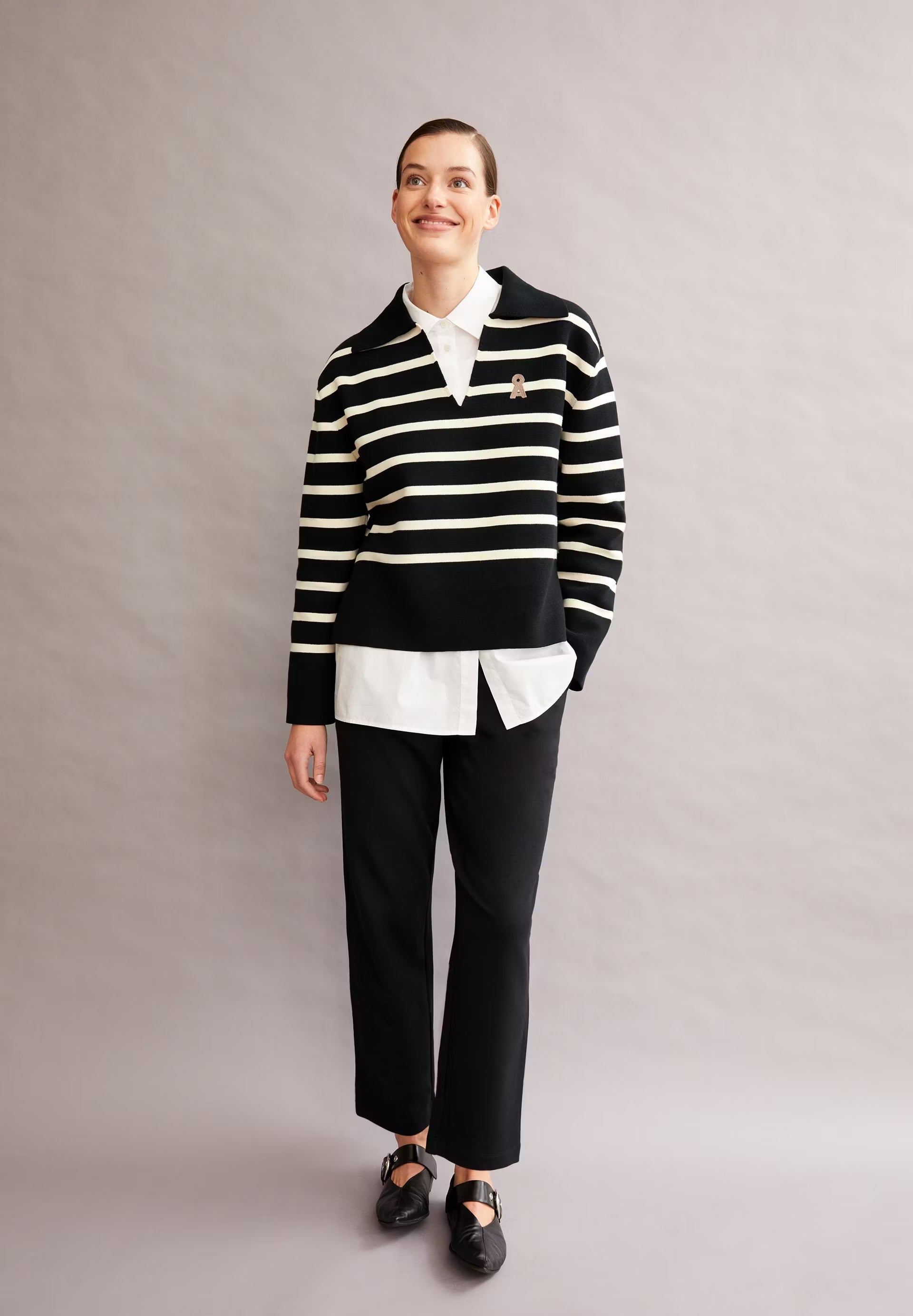LIRAA LOU IN BLACK – JERSEYHOSE AUS BIO-BAUMWOLL MIX