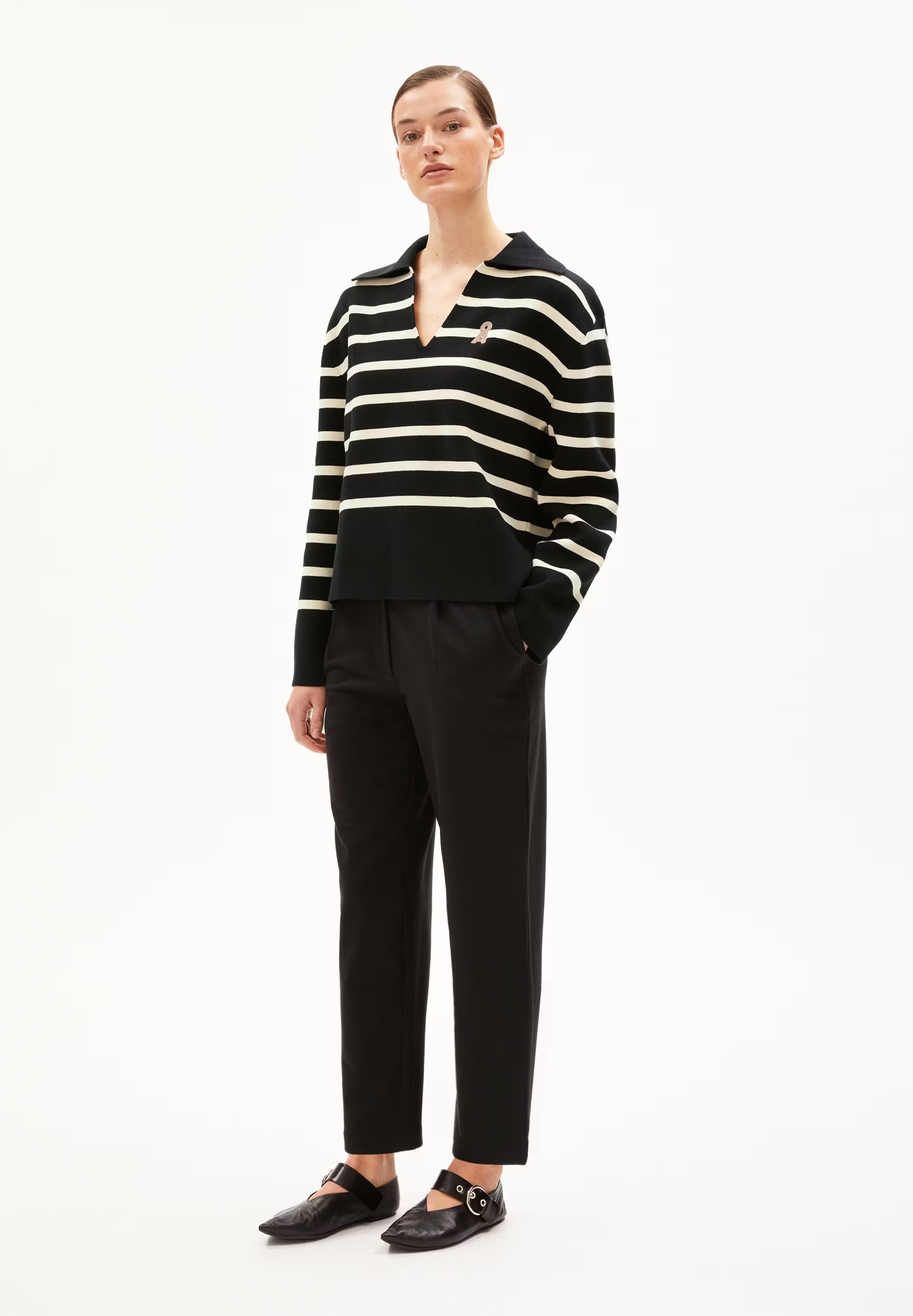 LIRAA LOU IN BLACK – JERSEYHOSE AUS BIO-BAUMWOLL MIX