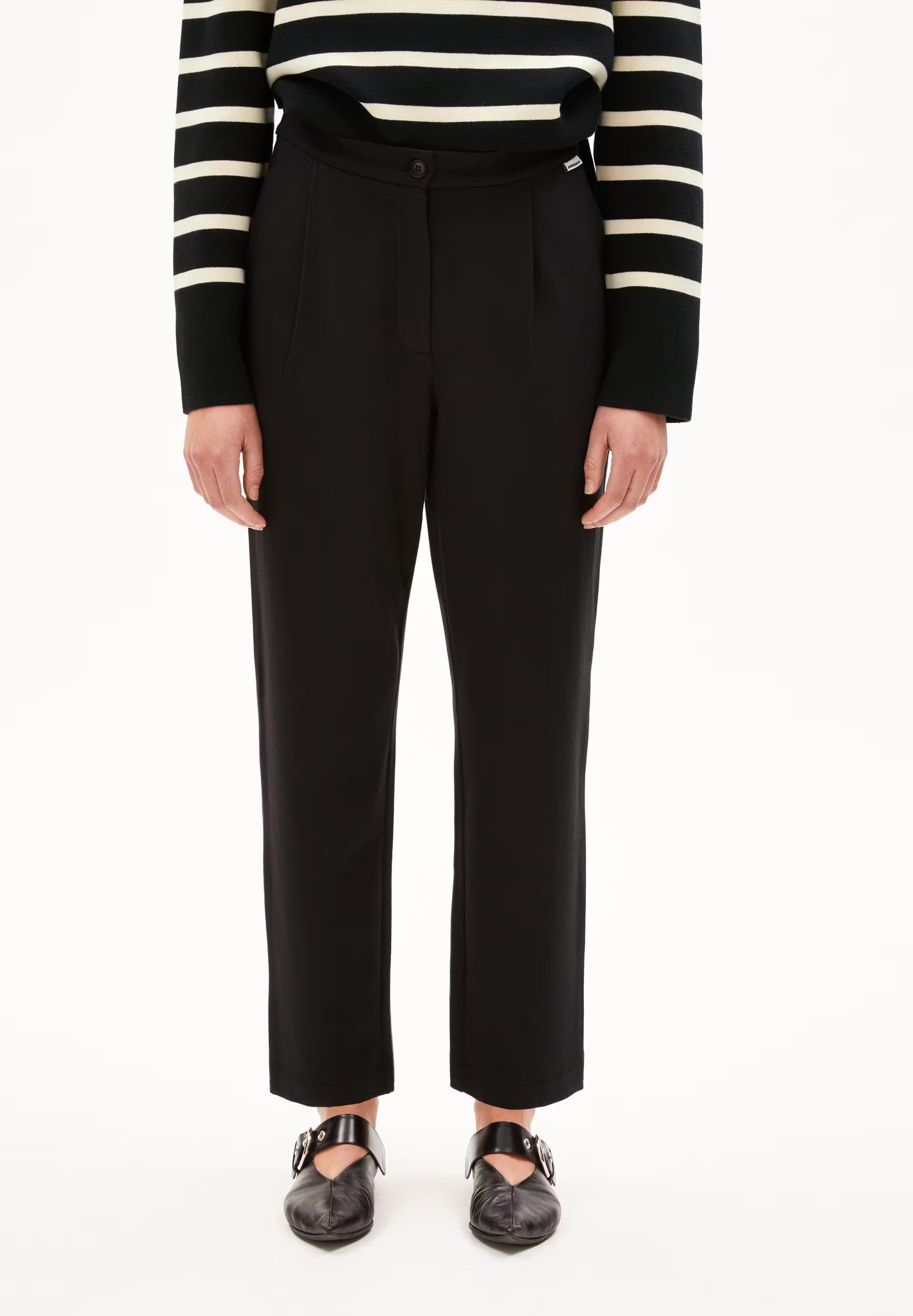 LIRAA LOU IN BLACK – JERSEYHOSE AUS BIO-BAUMWOLL MIX