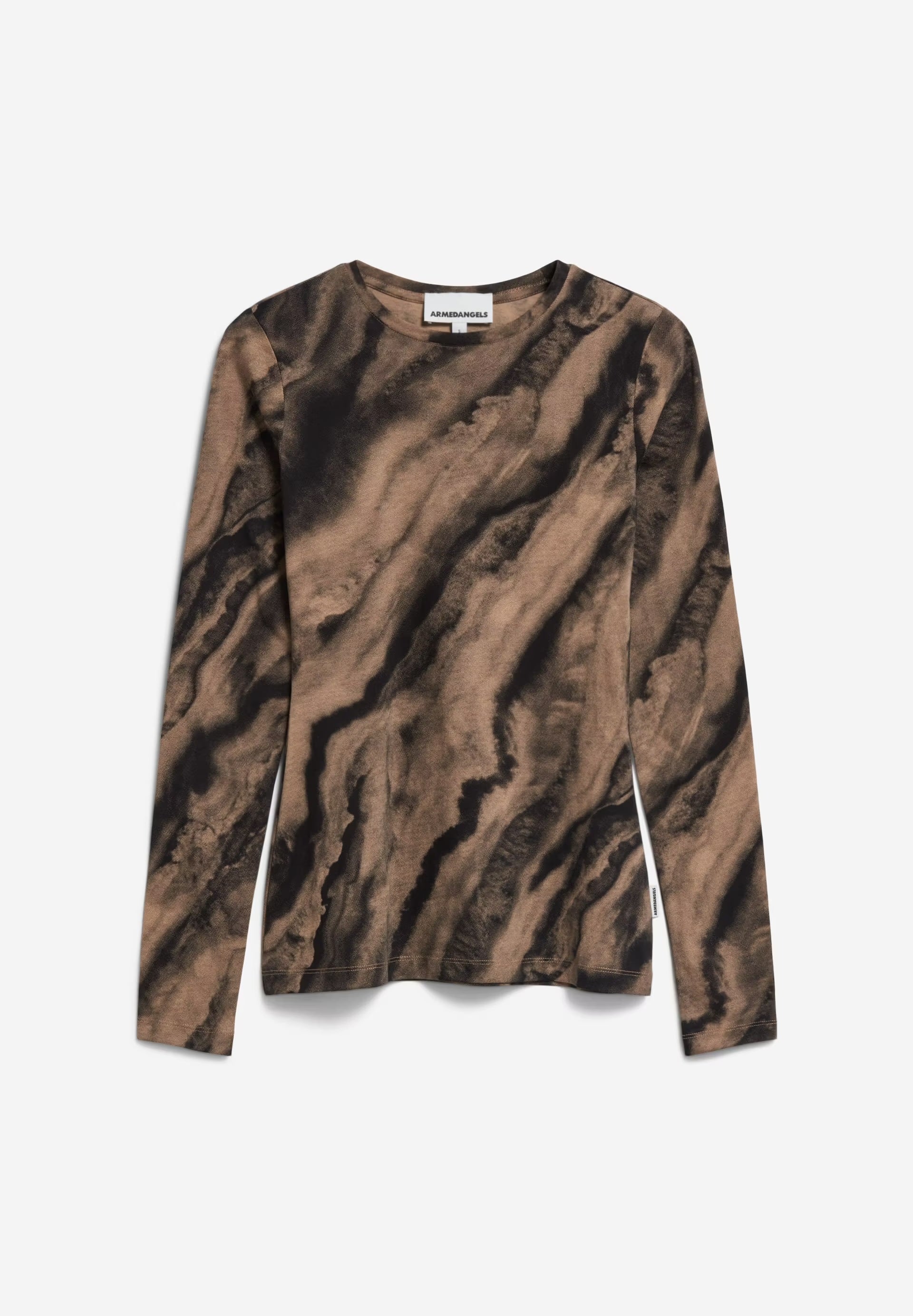 RACARLAA EARTH IN CINNAMON DUST – LONGSLEEVE SLIM FIT AUS BIO-BAUMWOLLE