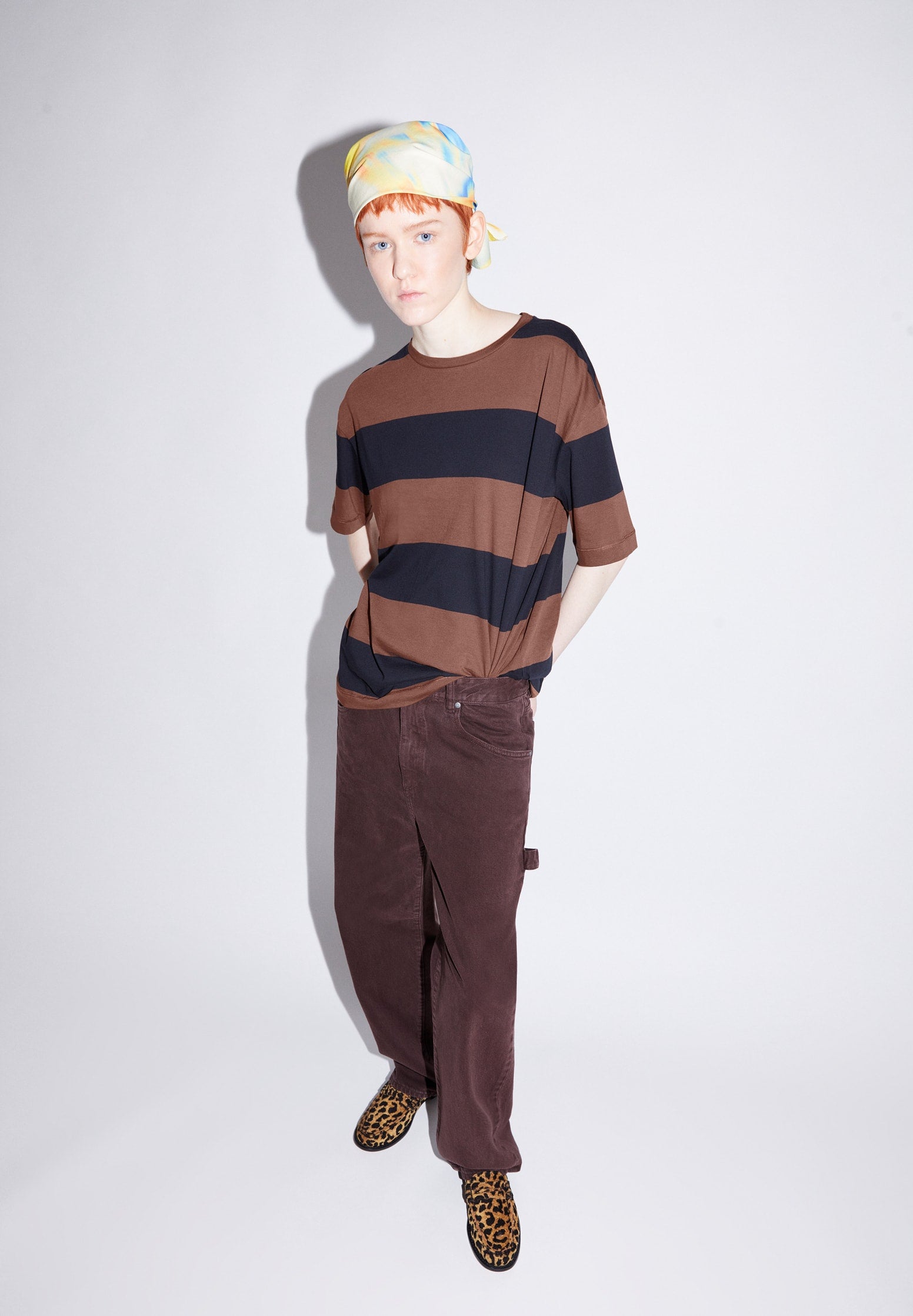 SAIKAA BOLD STRIPES T-Shirt Oversized Fit aus Bio-Baumwolle