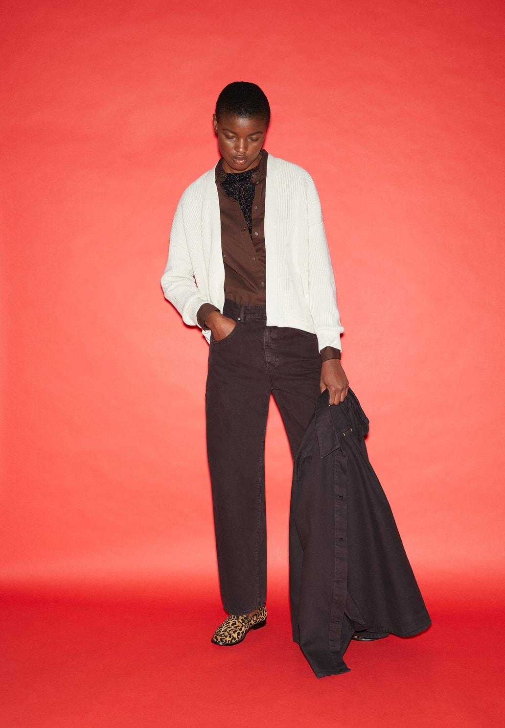 VILDAANA IN UNDYED – CARDIGAN OVERSIZED FIT AUS BIO-BAUMWOLLE