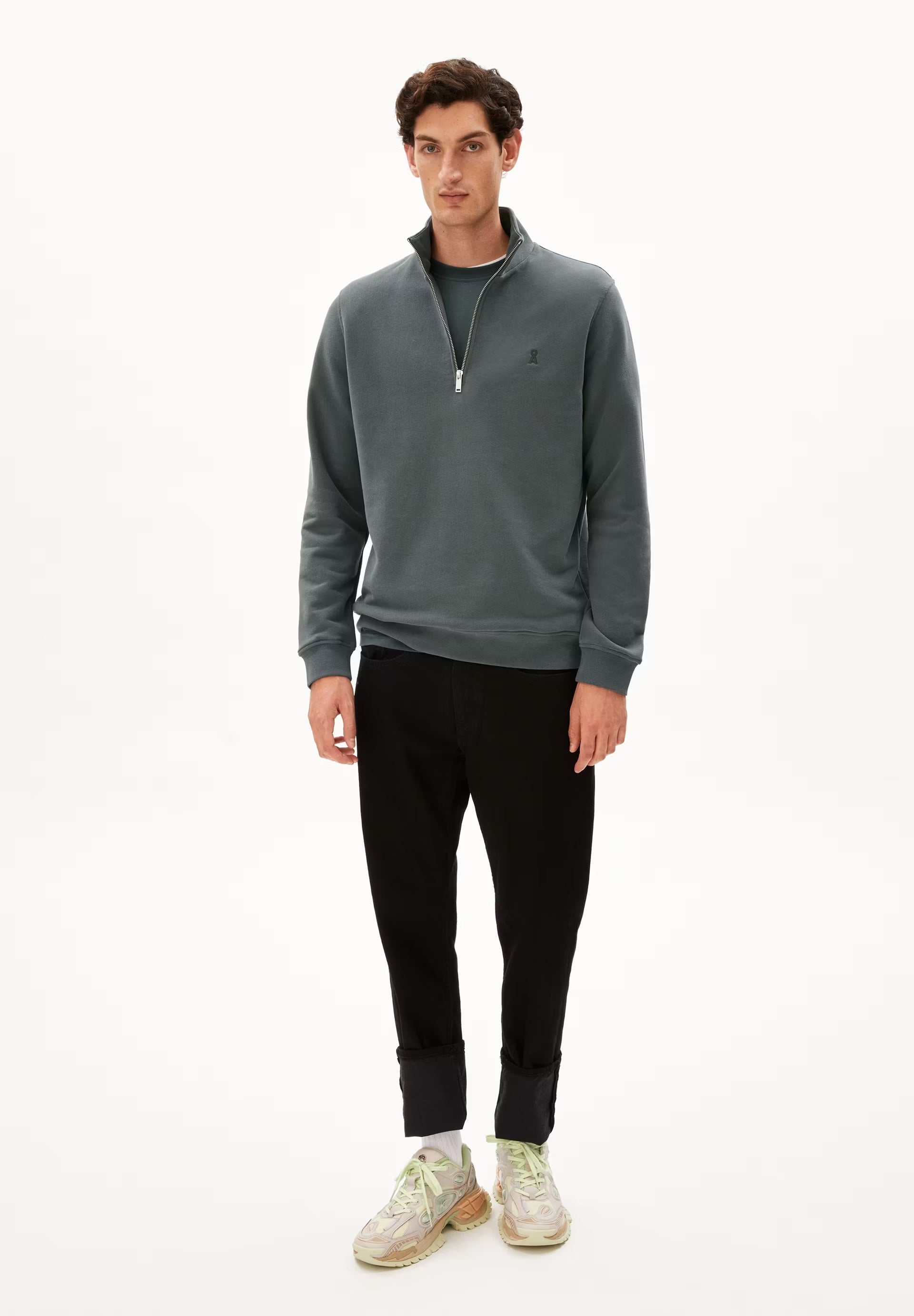 WAARLO COMFORT IN SPACE STEEL – SWEATSHIRT AUS BIO-BAUMWOLL MIX