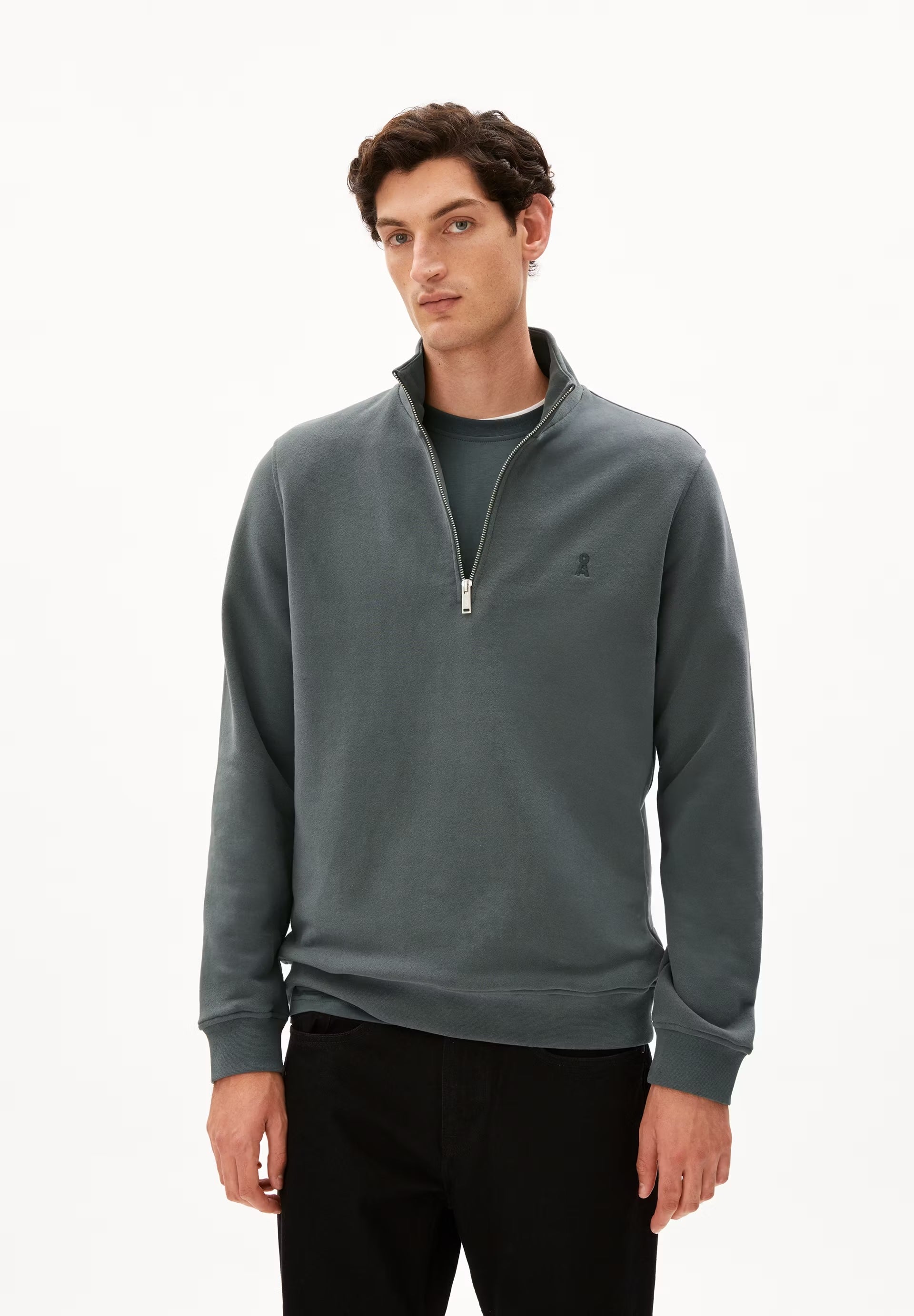 WAARLO COMFORT IN SPACE STEEL – SWEATSHIRT AUS BIO-BAUMWOLL MIX
