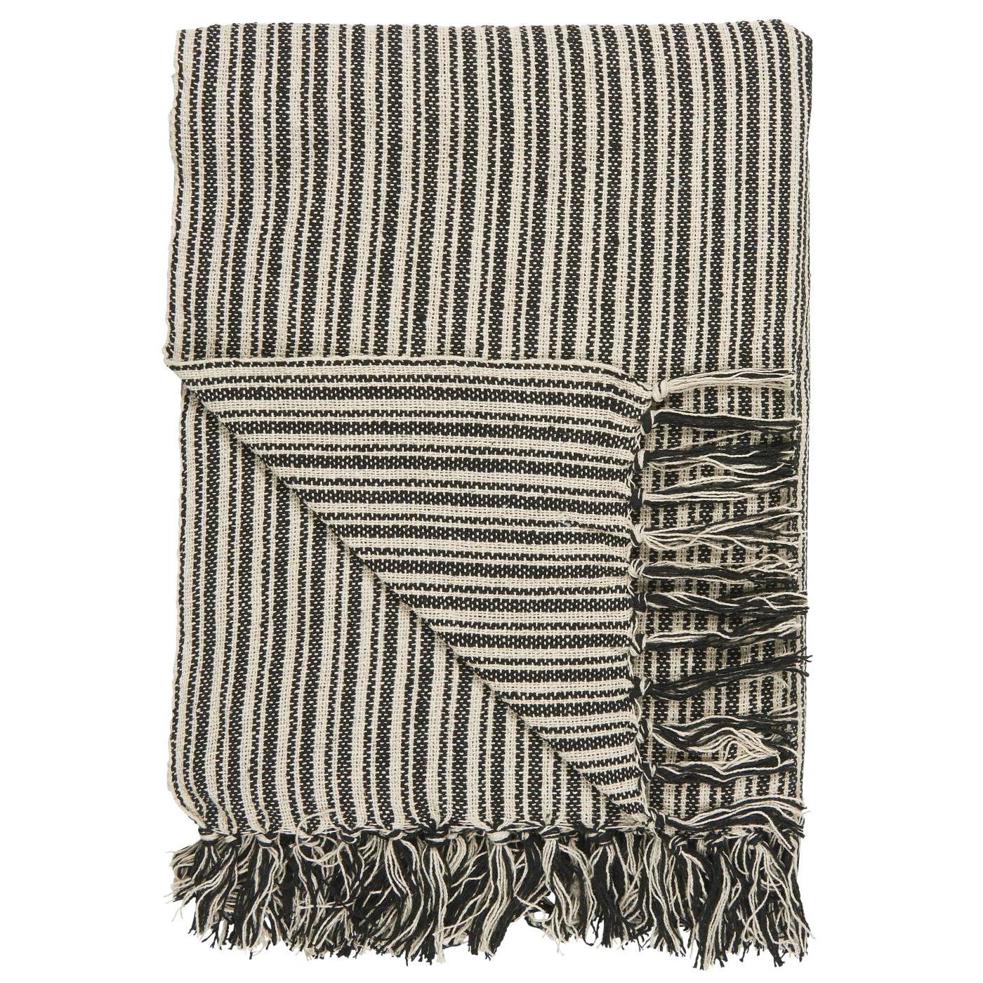 Plaid creme/schwarz Streifenmuster