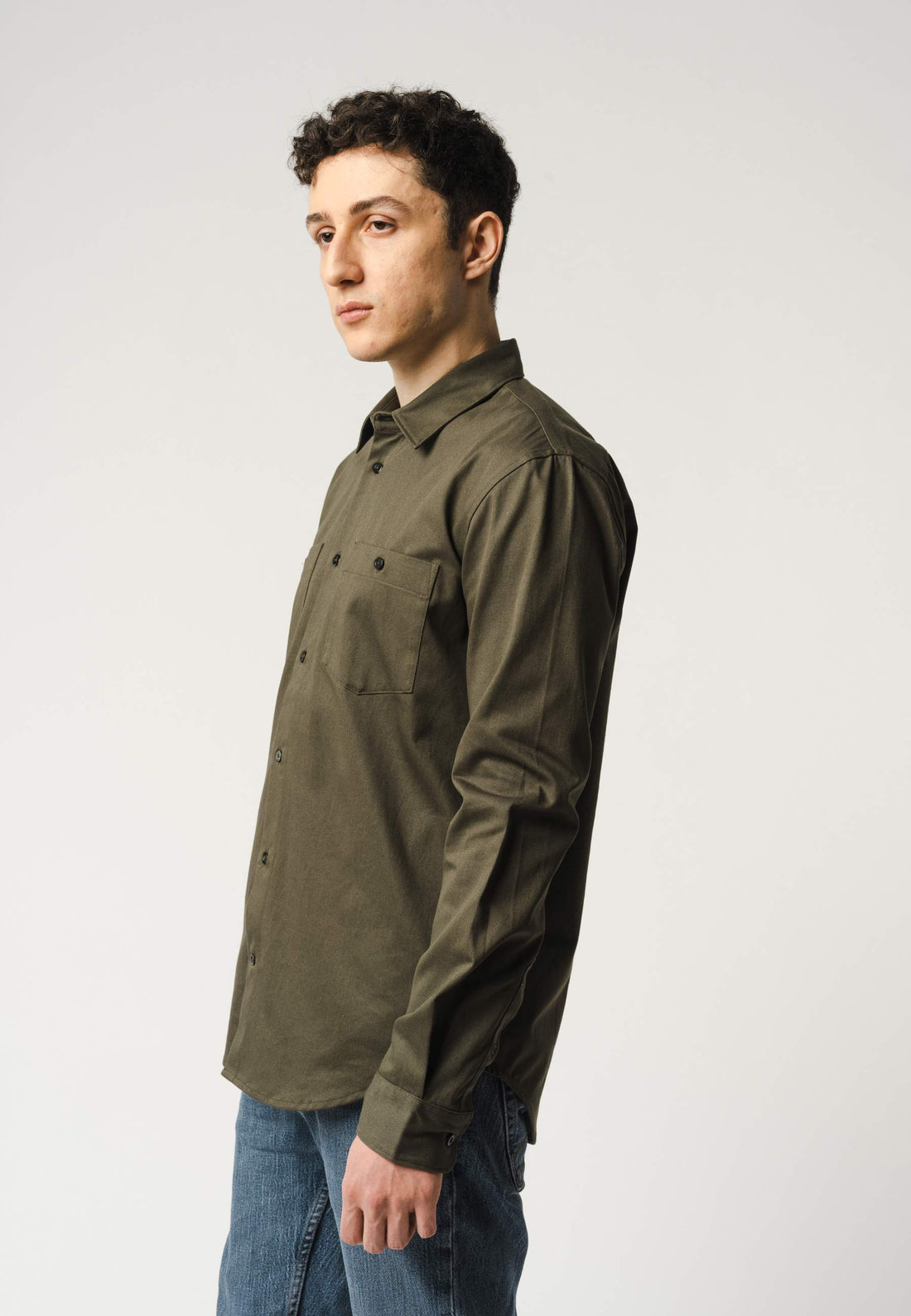 PRAN Hemd dark olive