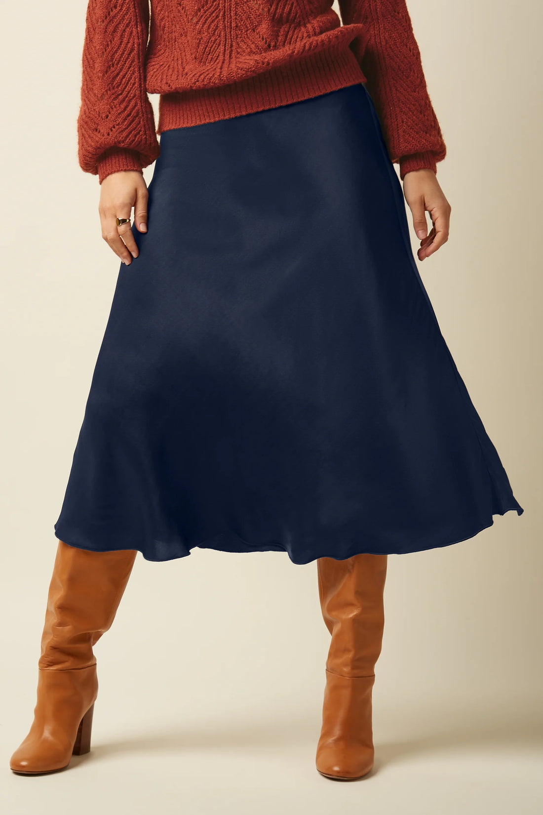 Bibi Skirt Star Satin