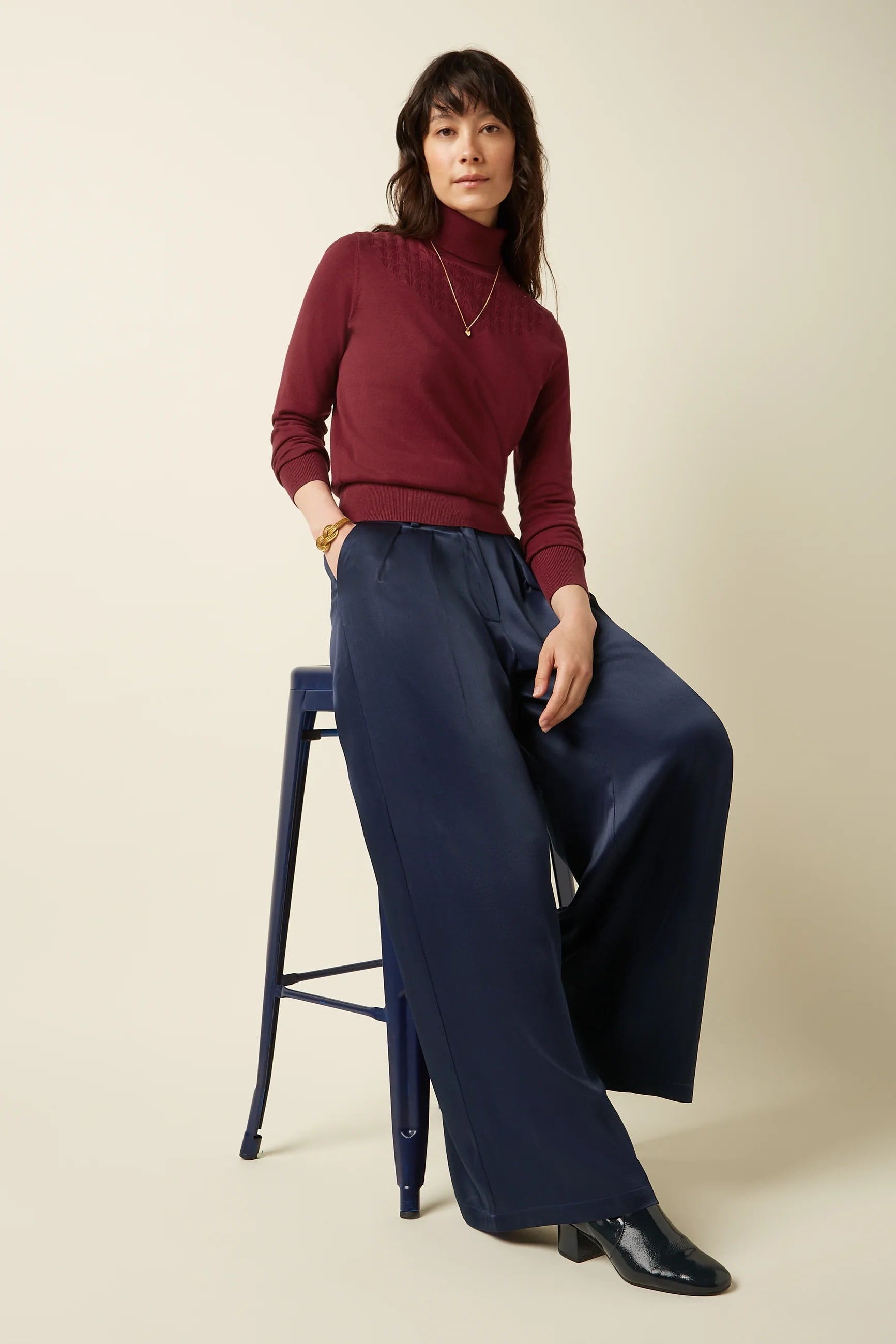 Marnie Pants Star Satin